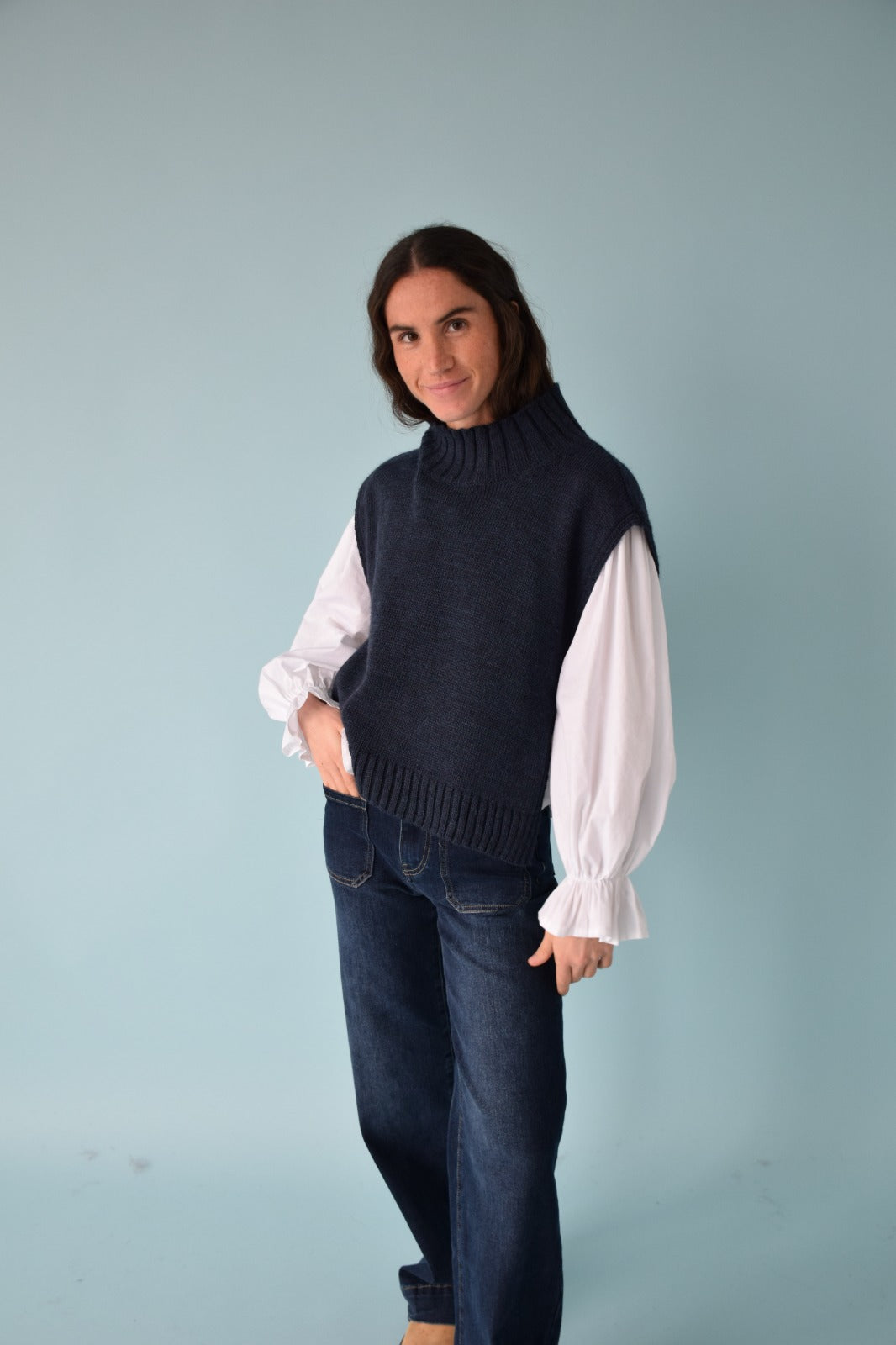 Chaleco Julieta Marino