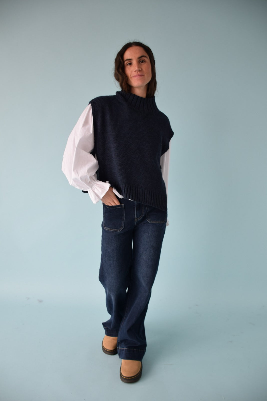 Chaleco Julieta Marino