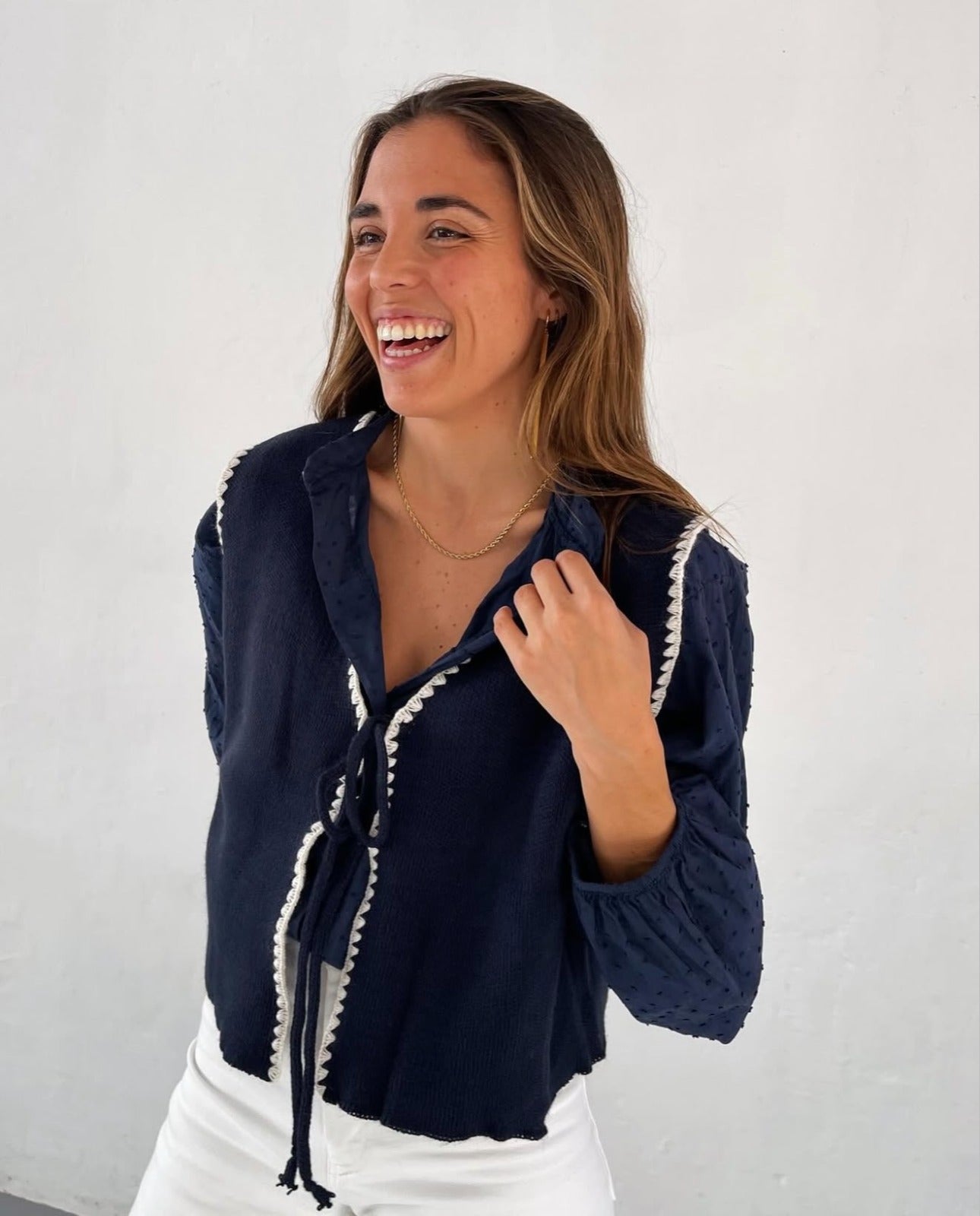 Chaleco Punto Marino