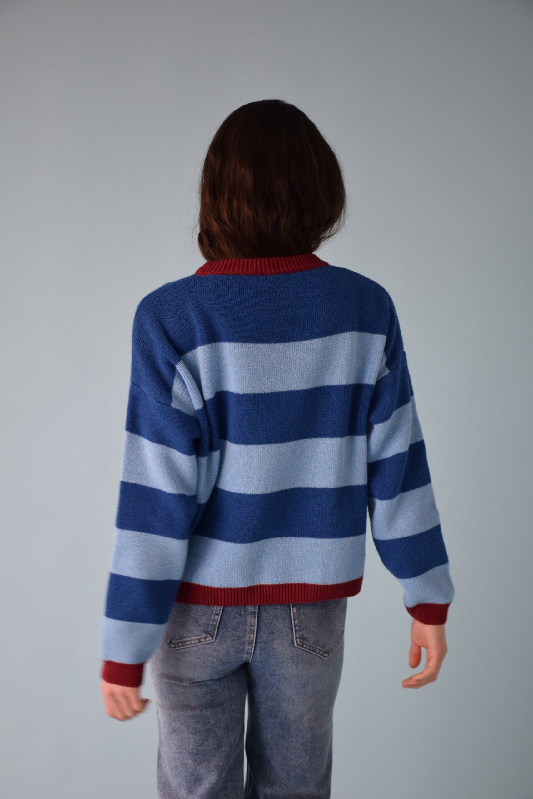 Alexia Jersey Blue Stripes
