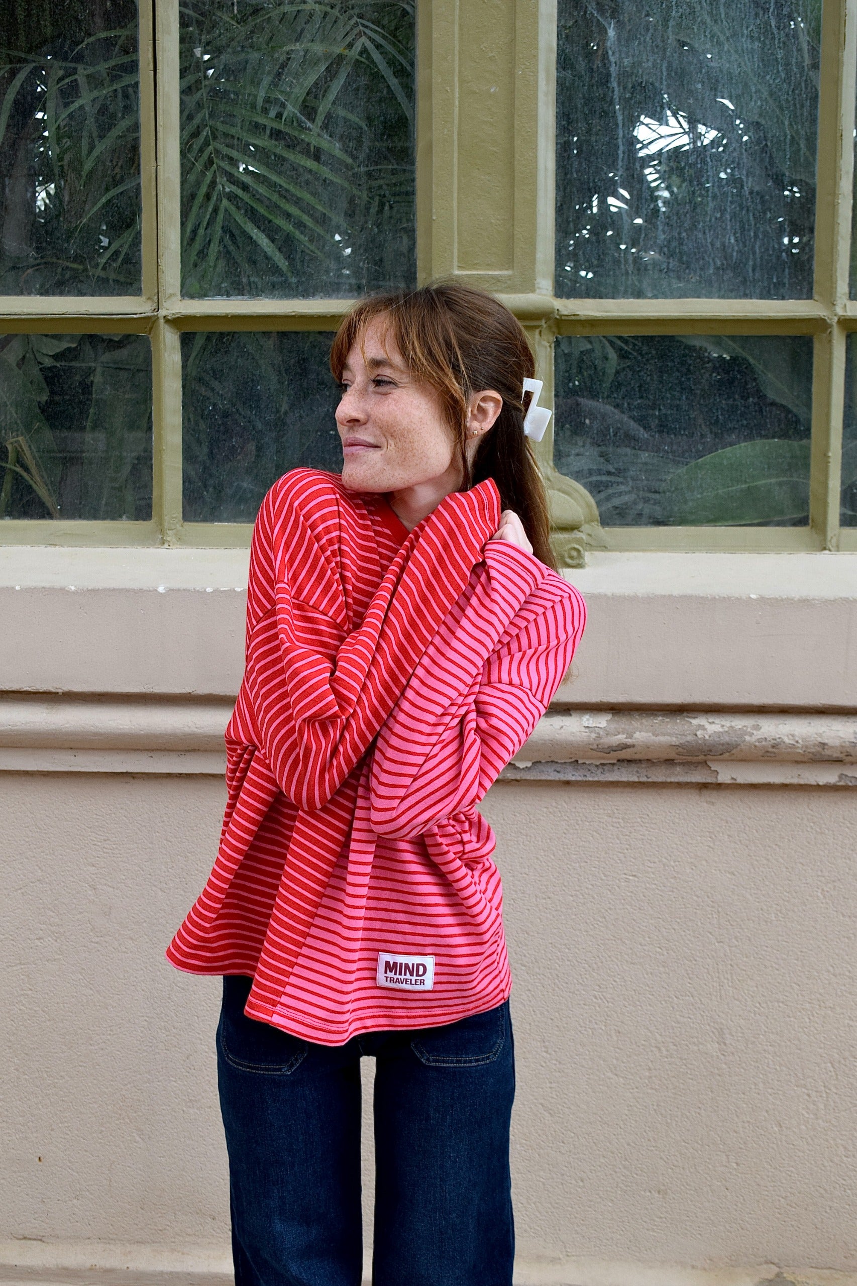 Camiseta Mariona Rojo y Rosa