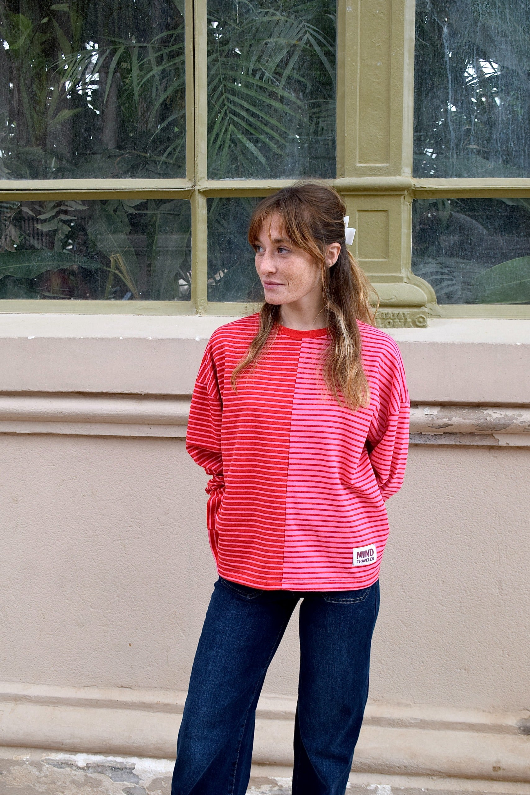 Camiseta Mariona Rojo y Rosa