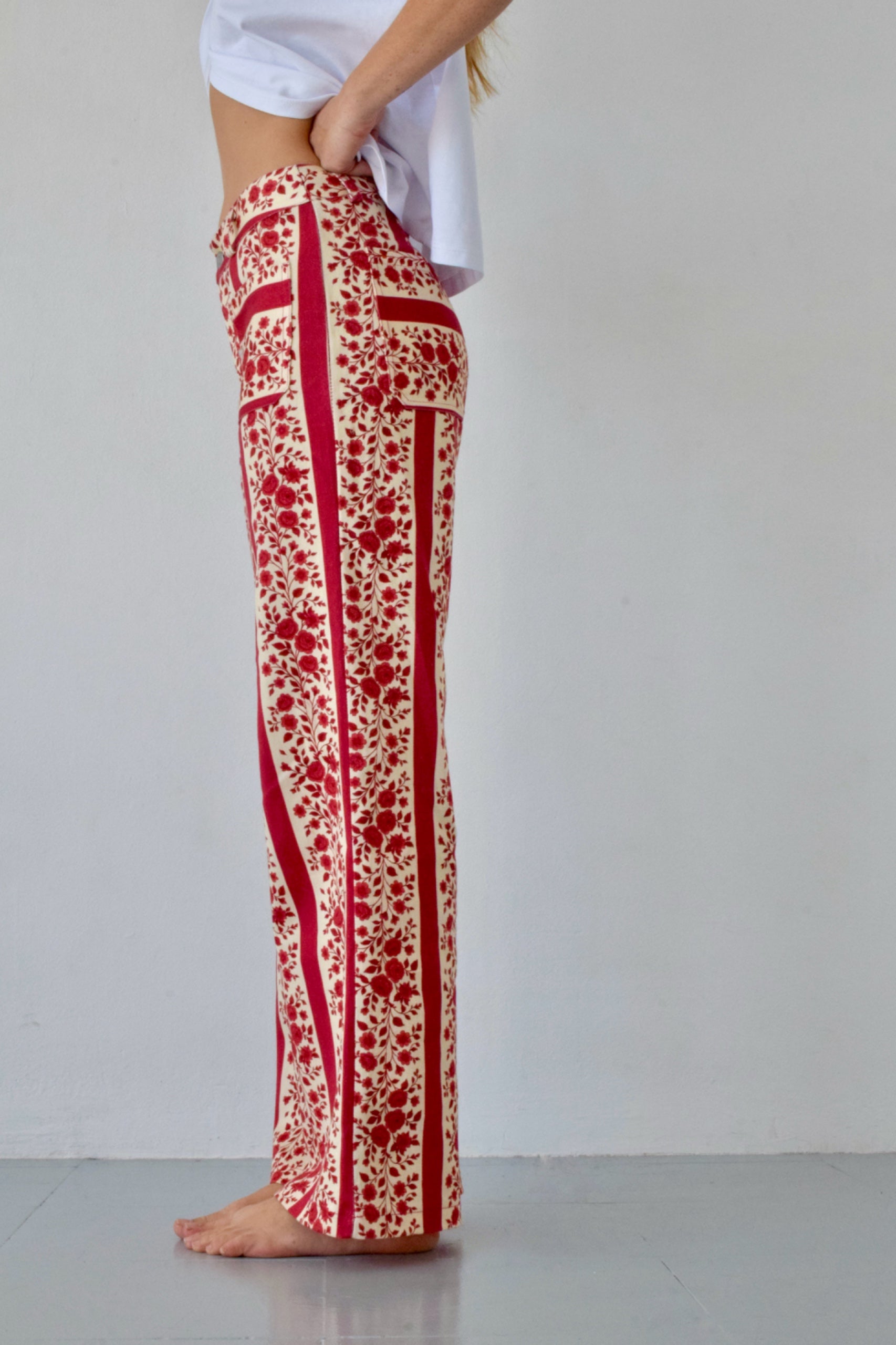 Valeria Flores Red Jeans