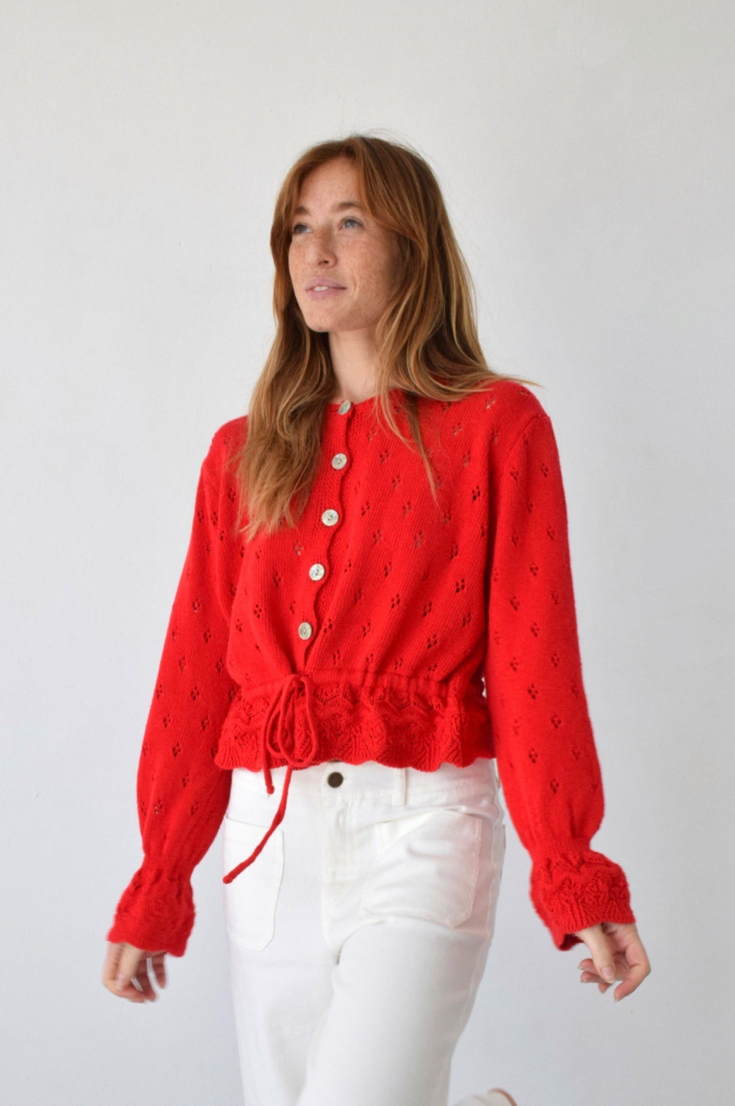 Josephine Red Cardigan