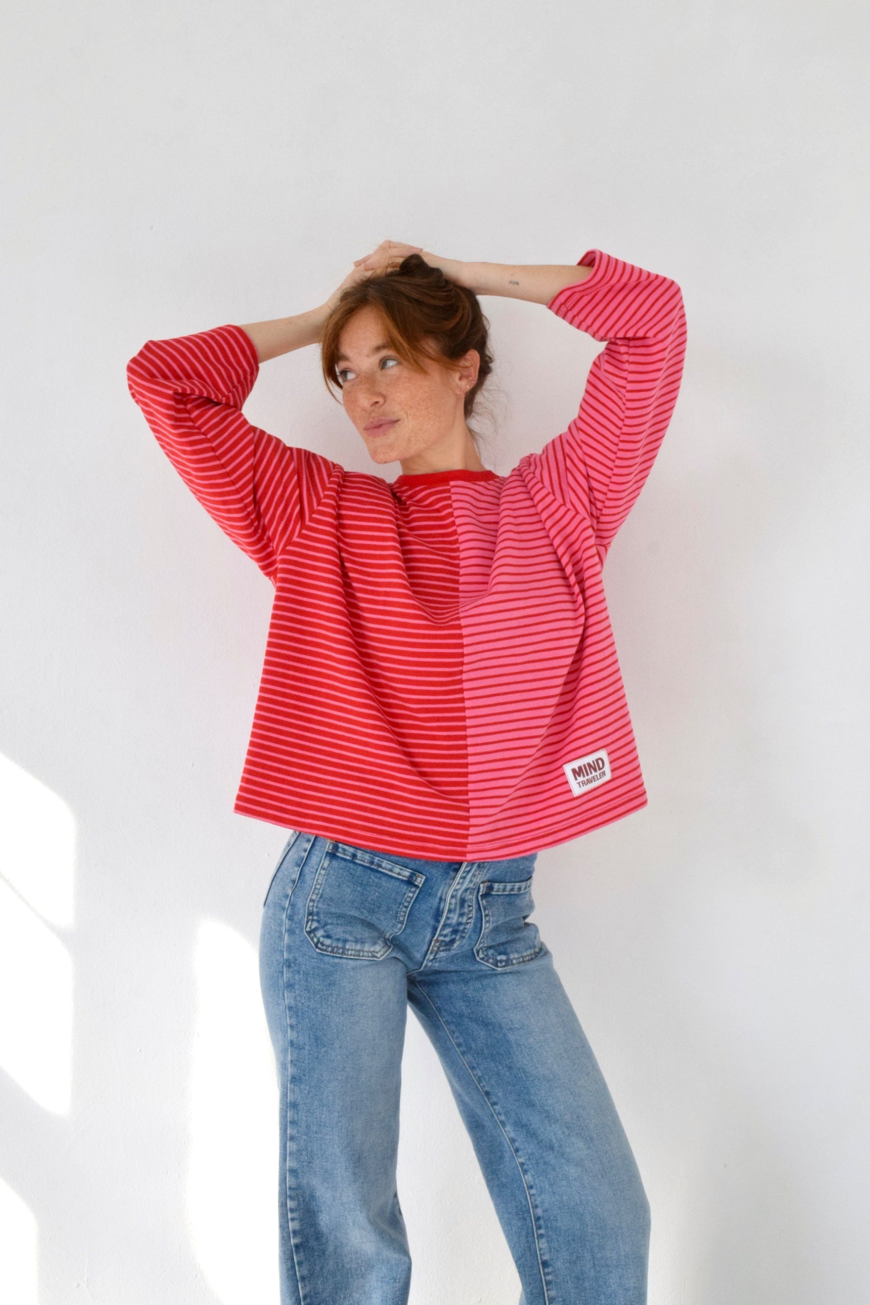 Mariona Red and Pink T-shirt