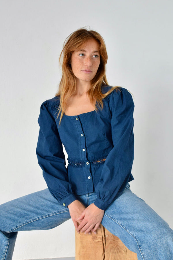 Blusa Roma Marino