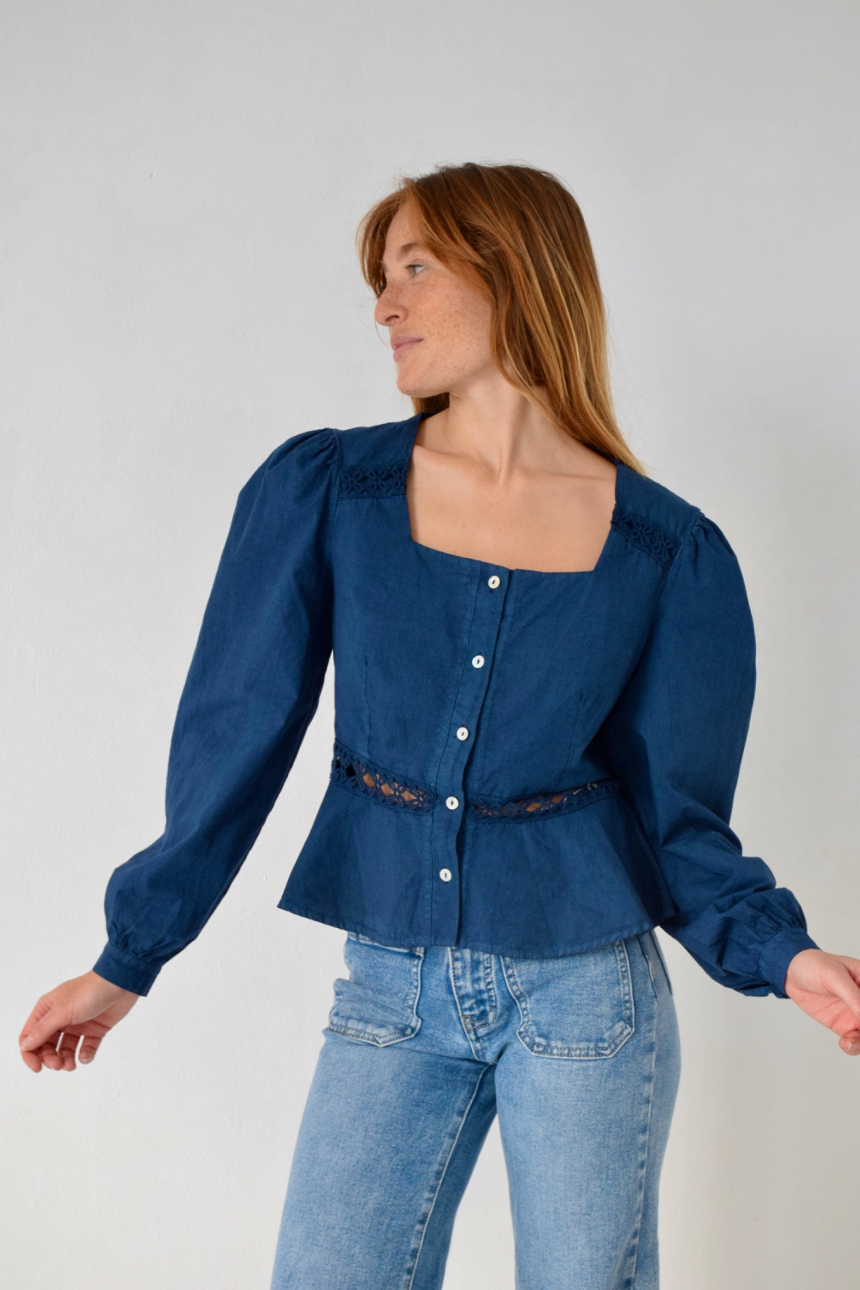 Blusa Roma Marino