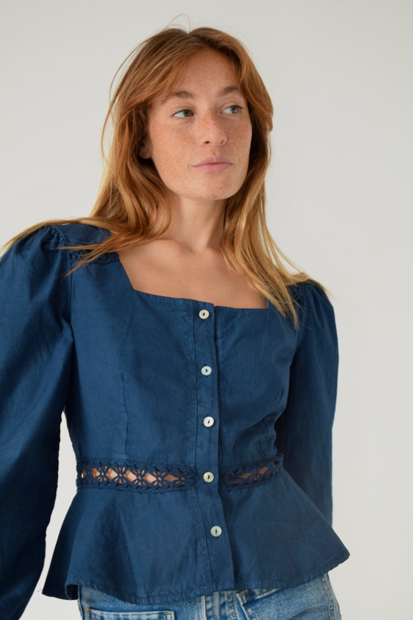 Blusa Roma Marino