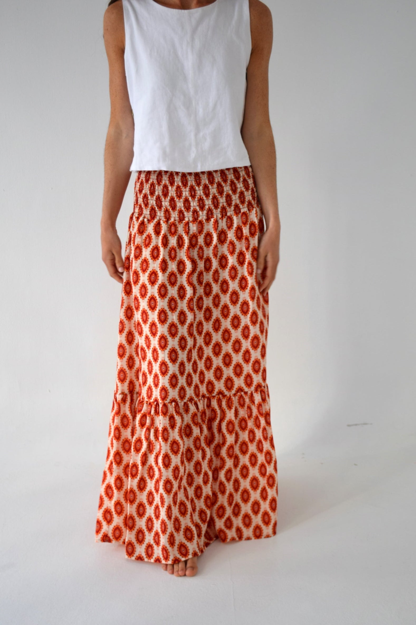 Indi Orange Skirt