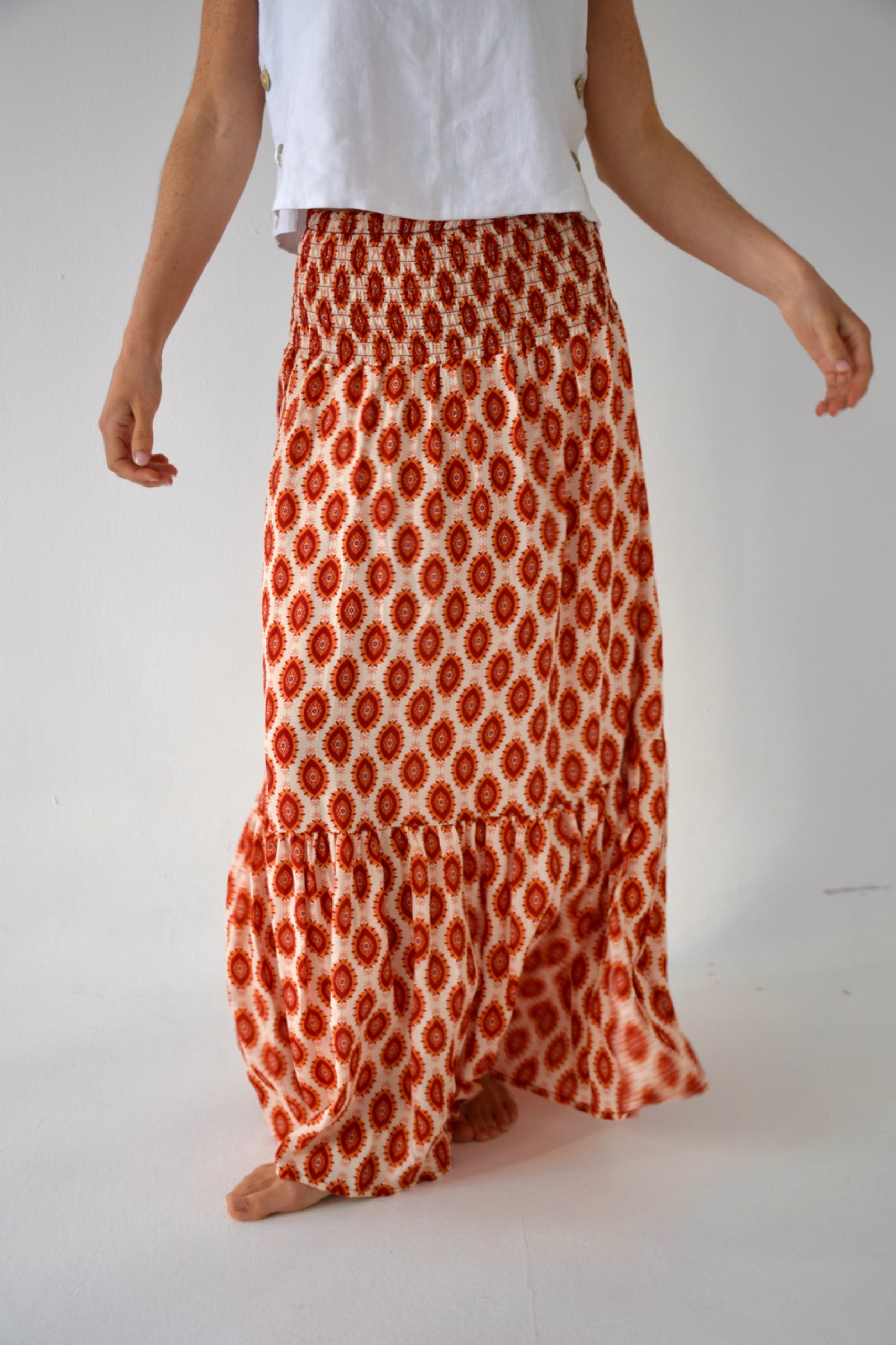 Indi Orange Skirt