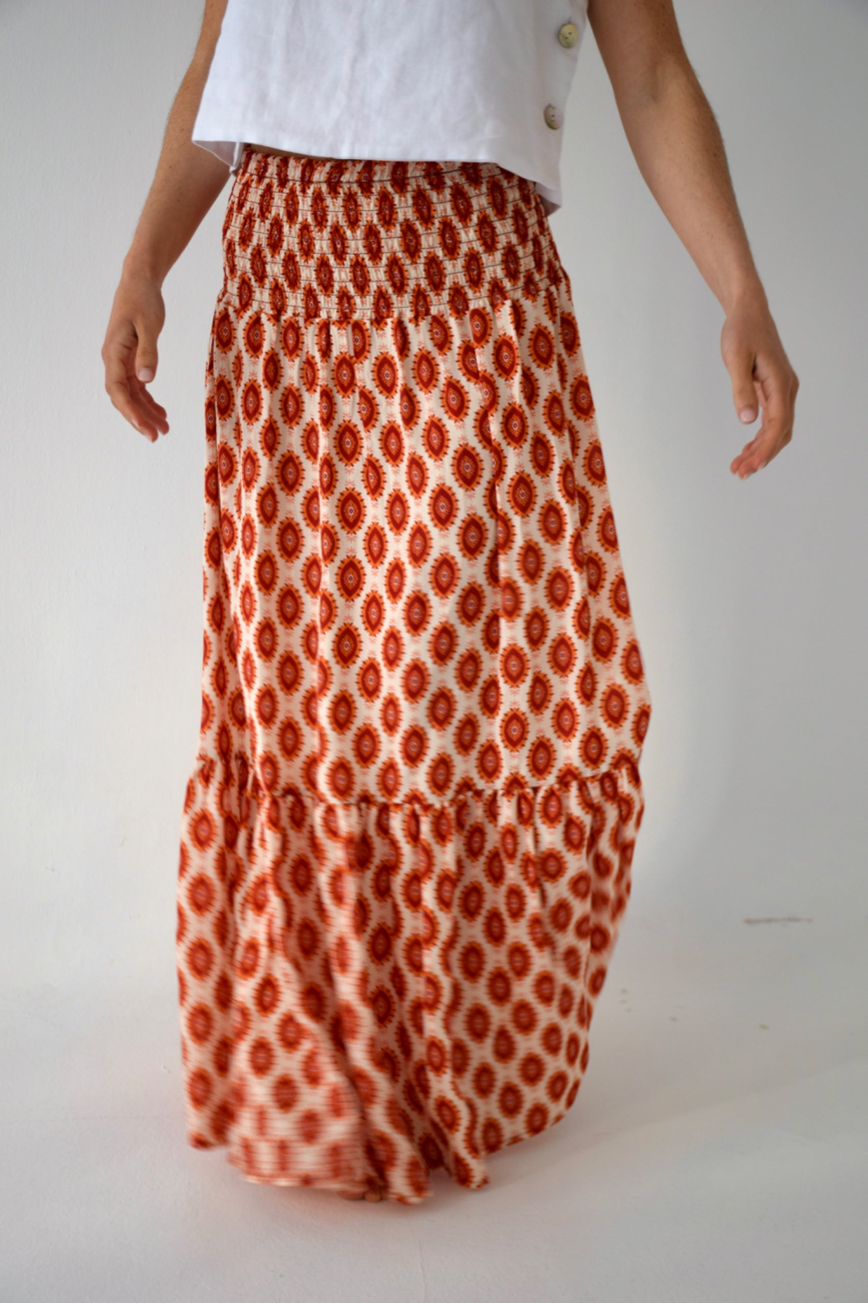 Indi Orange Skirt
