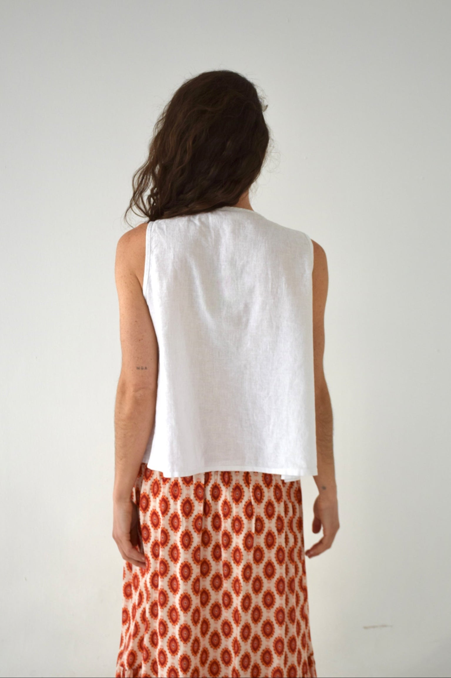 Top Gigi Blanco Lino