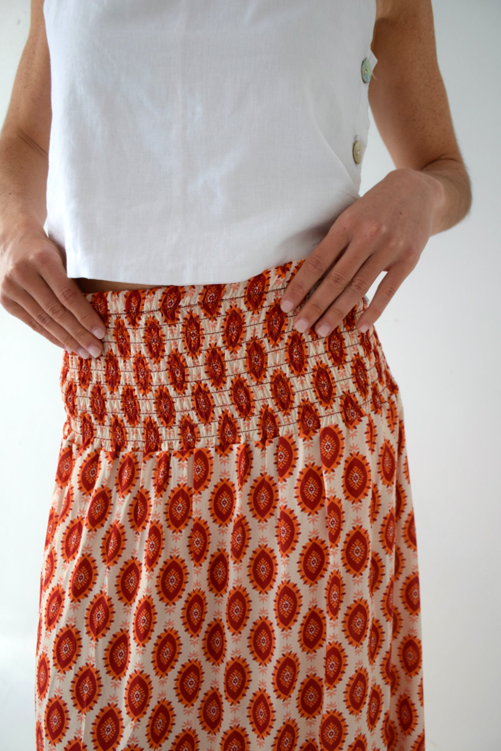 Indi Orange Skirt