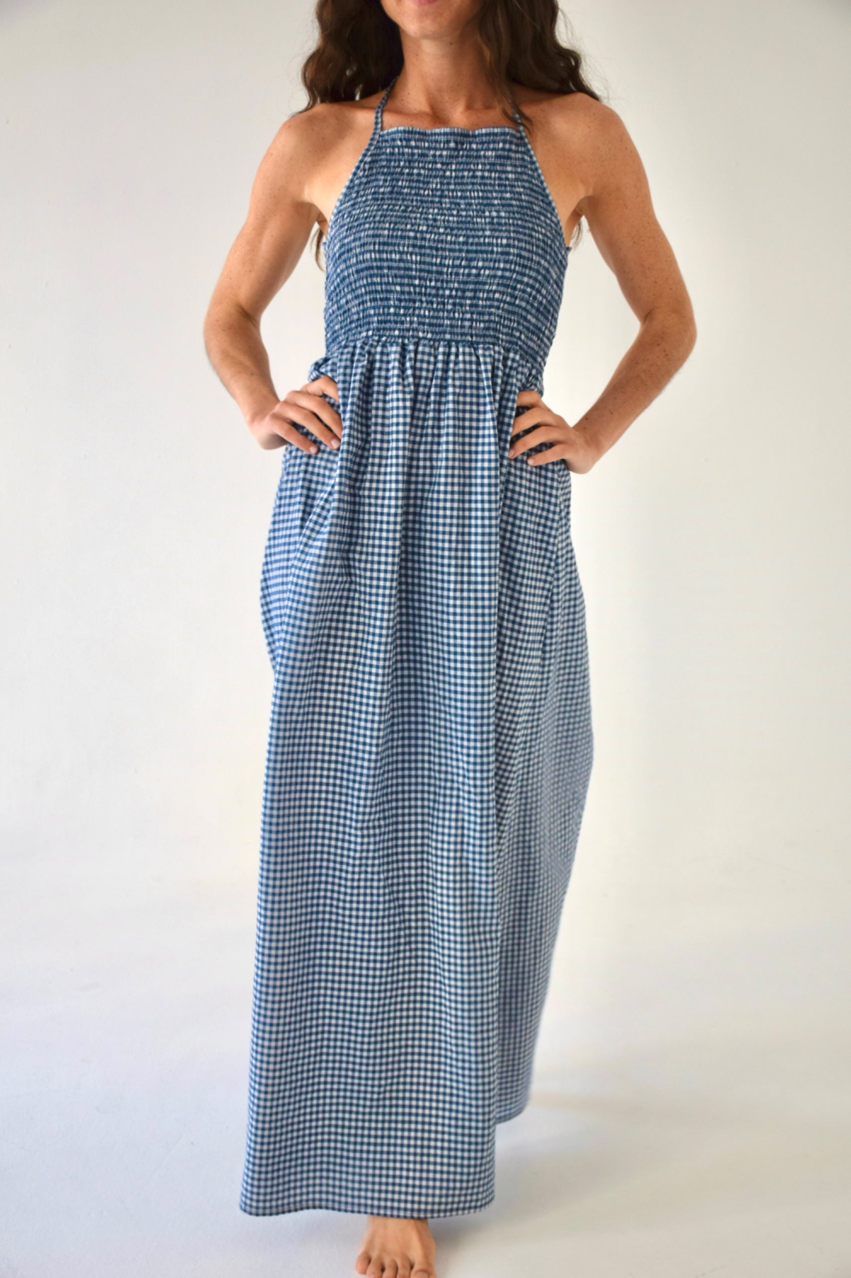 Vestido Gina Vichy Marino