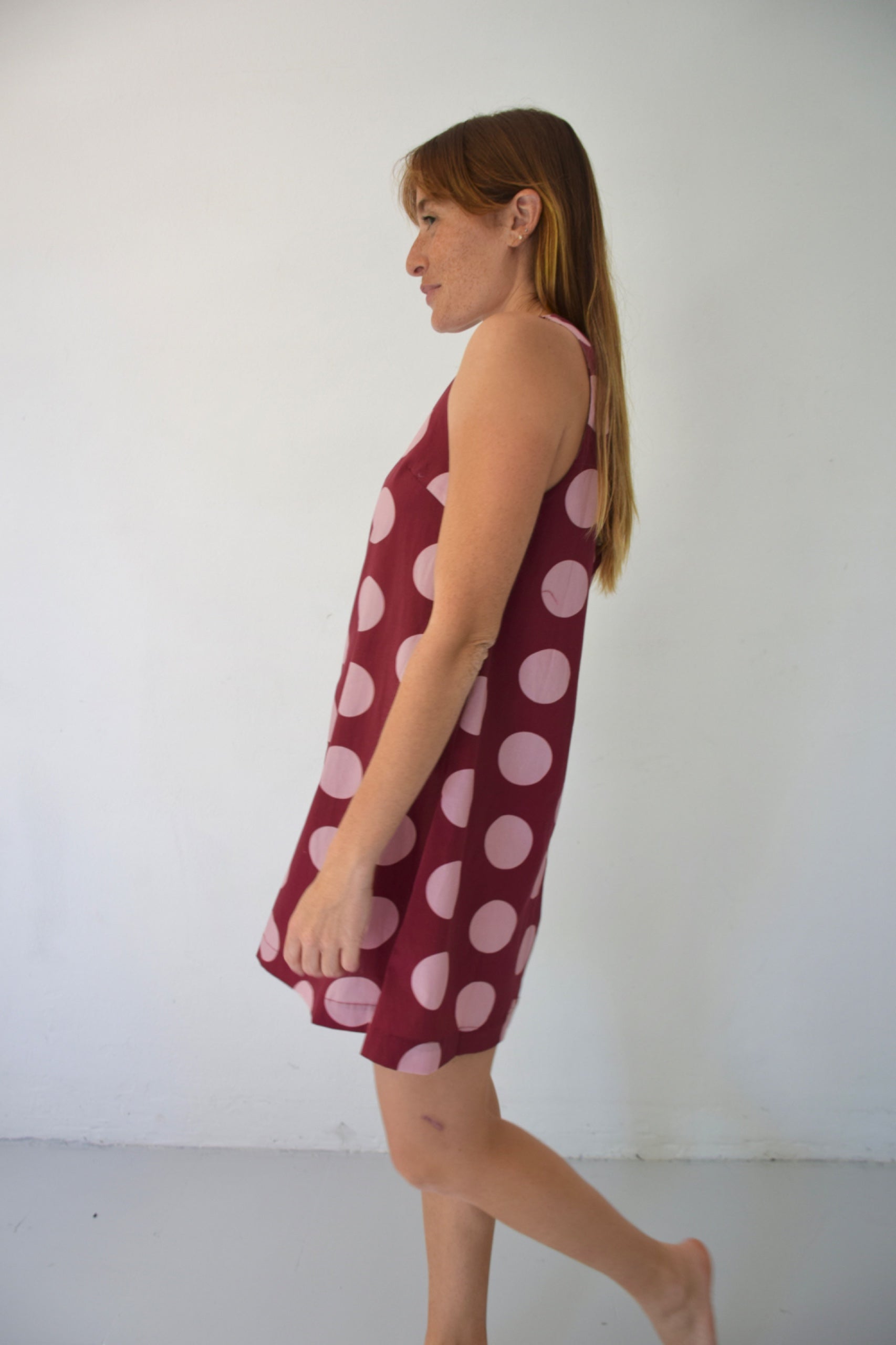Macarena Burgundy Dress