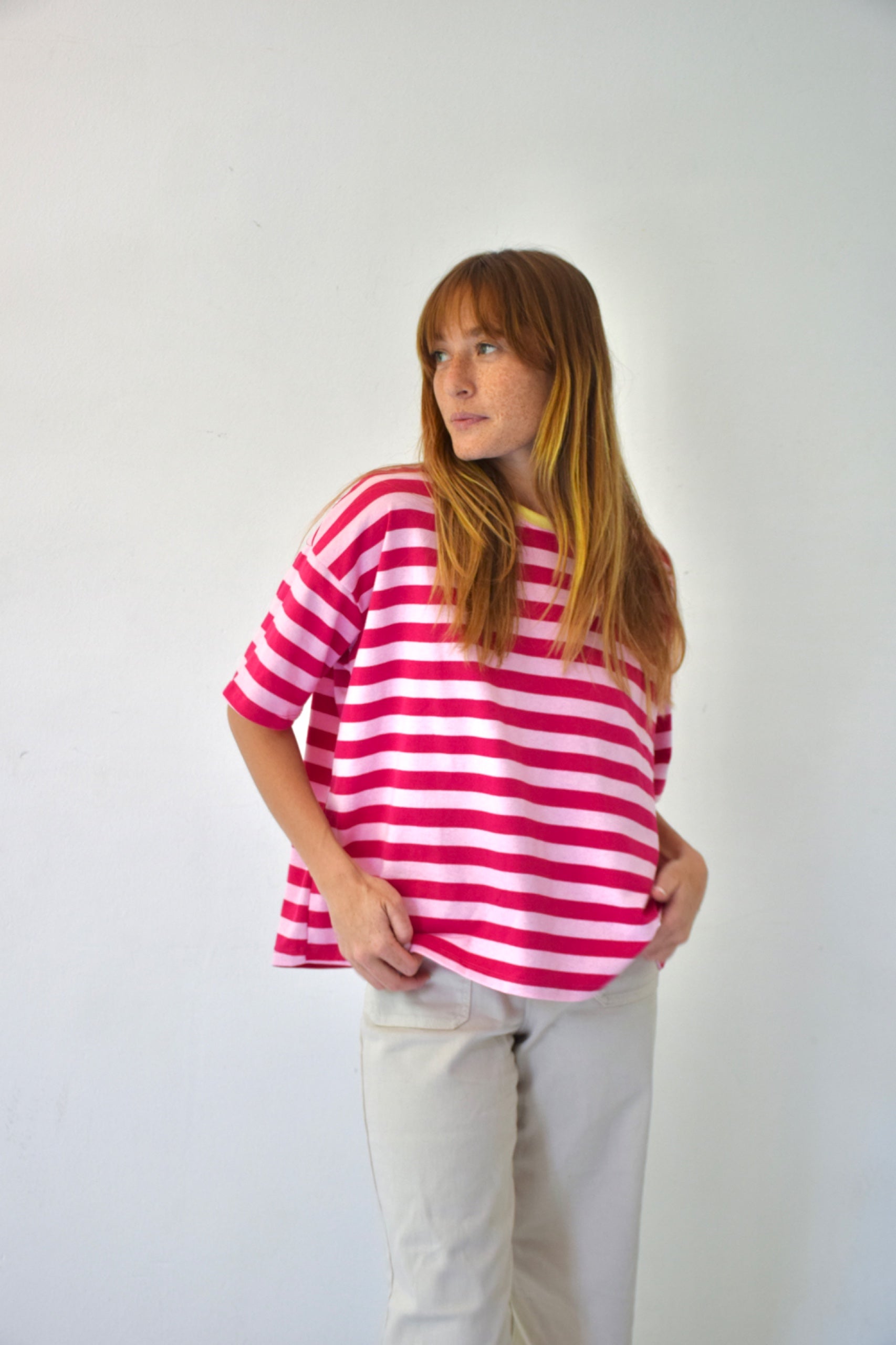 Camiseta Nunu Rosa y Fucsia