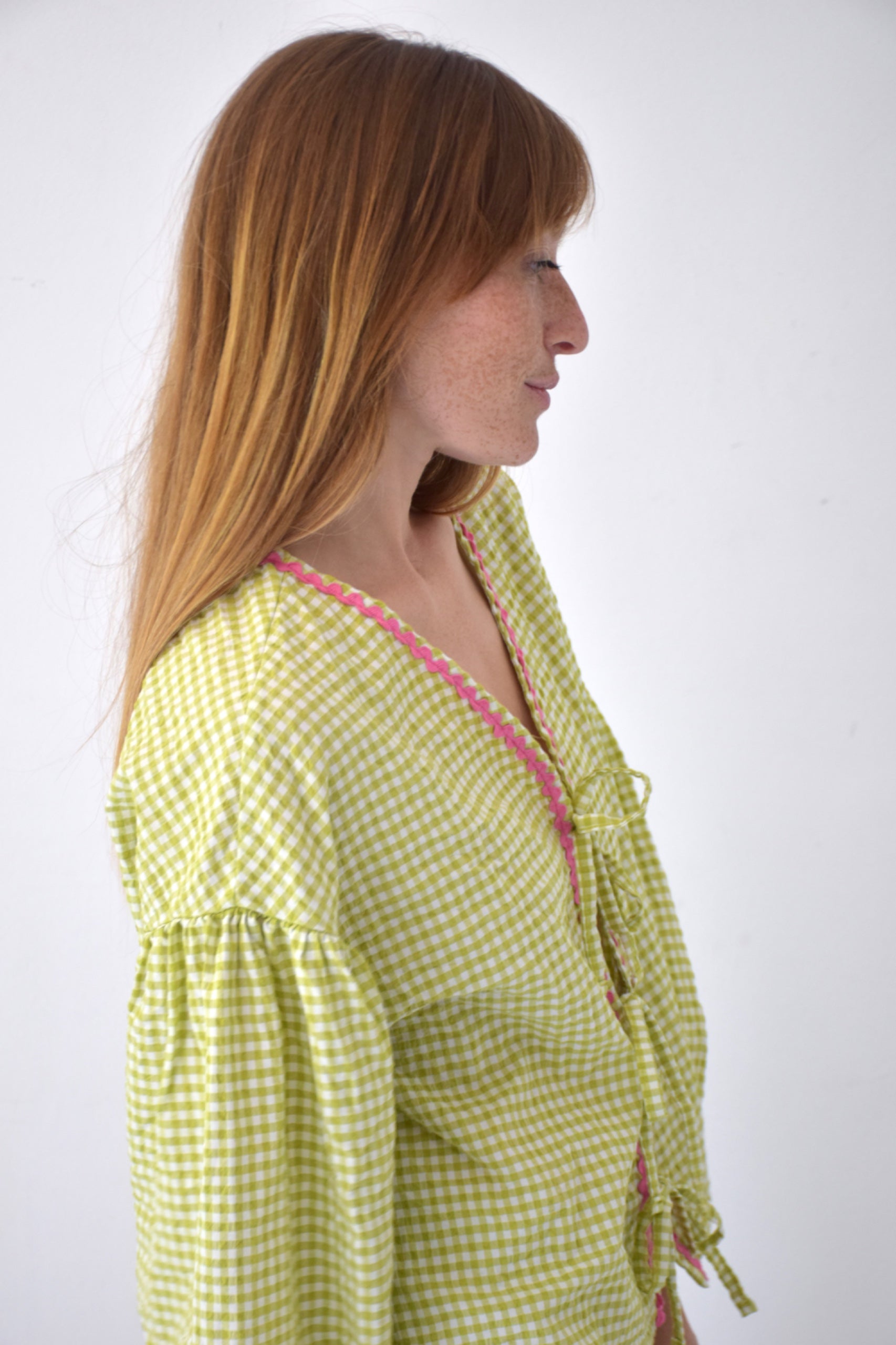 Green Vichy Shorts