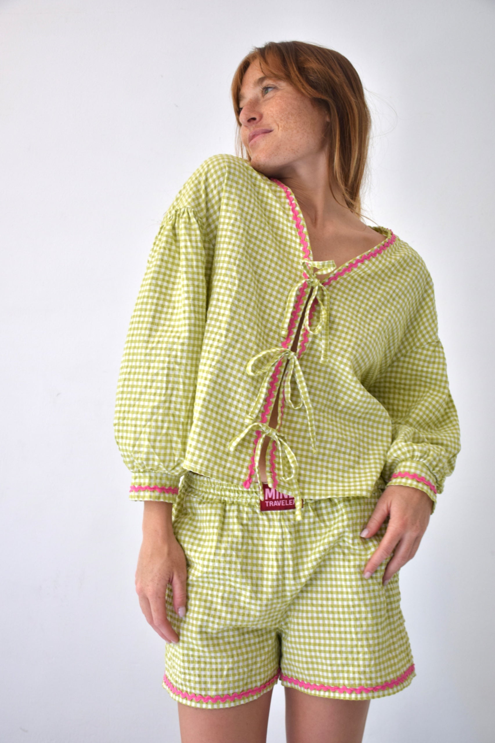 Green Vichy Shorts