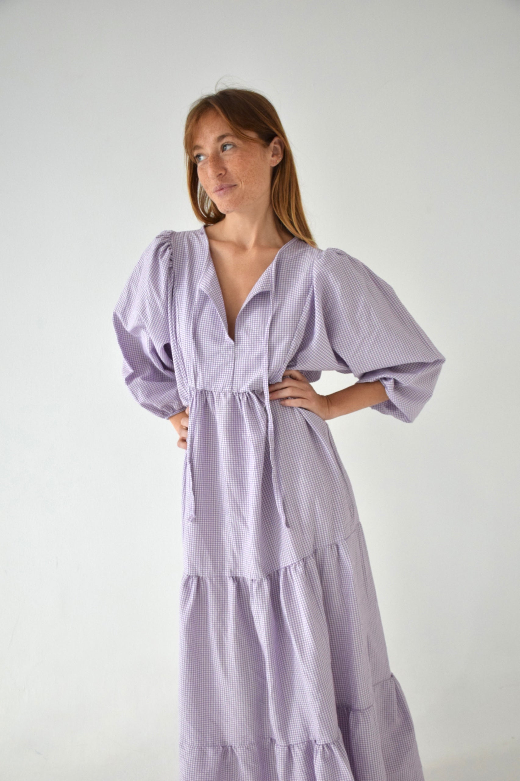 Gabriela Violet Dress