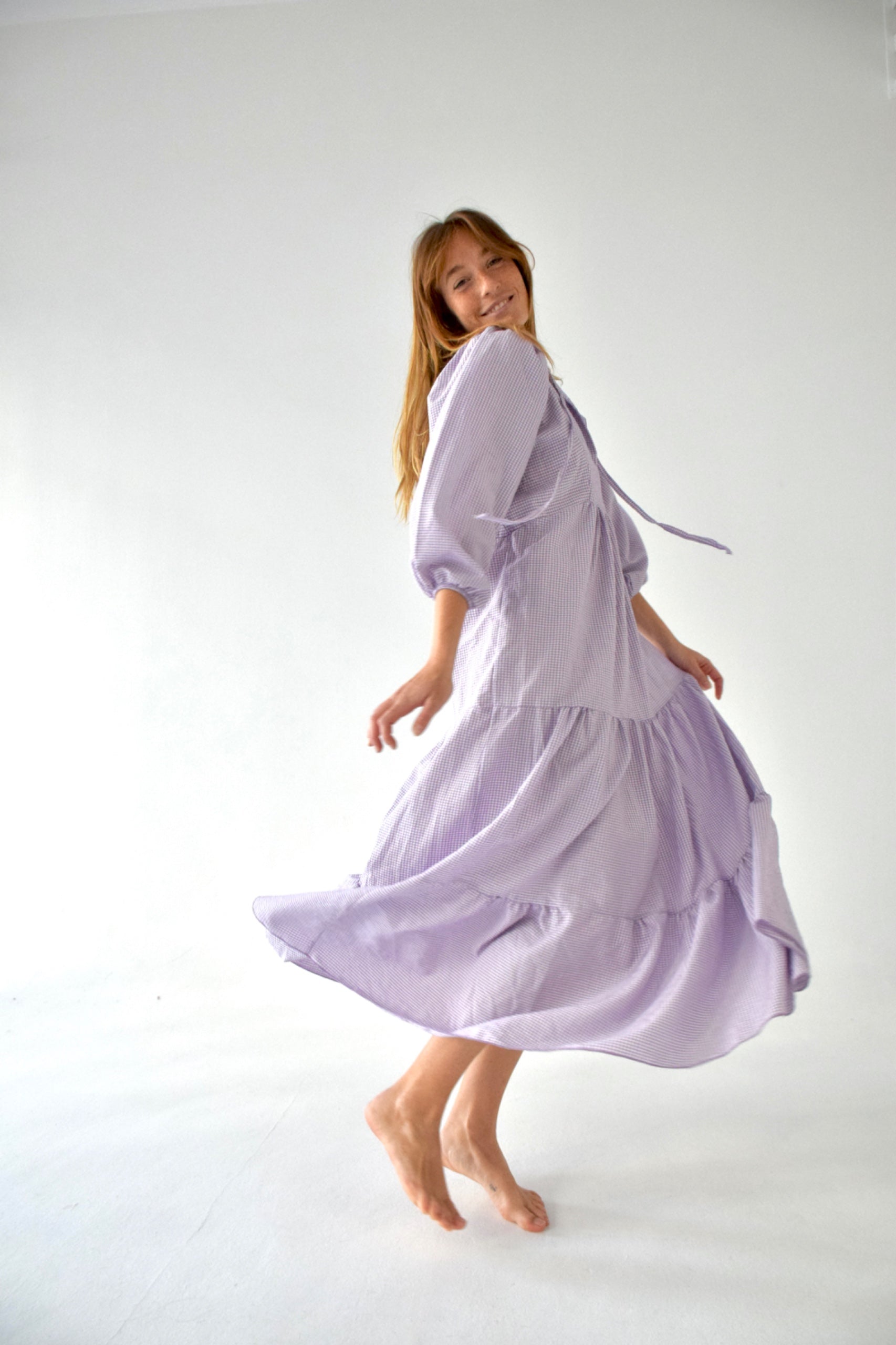 Gabriela Violet Dress