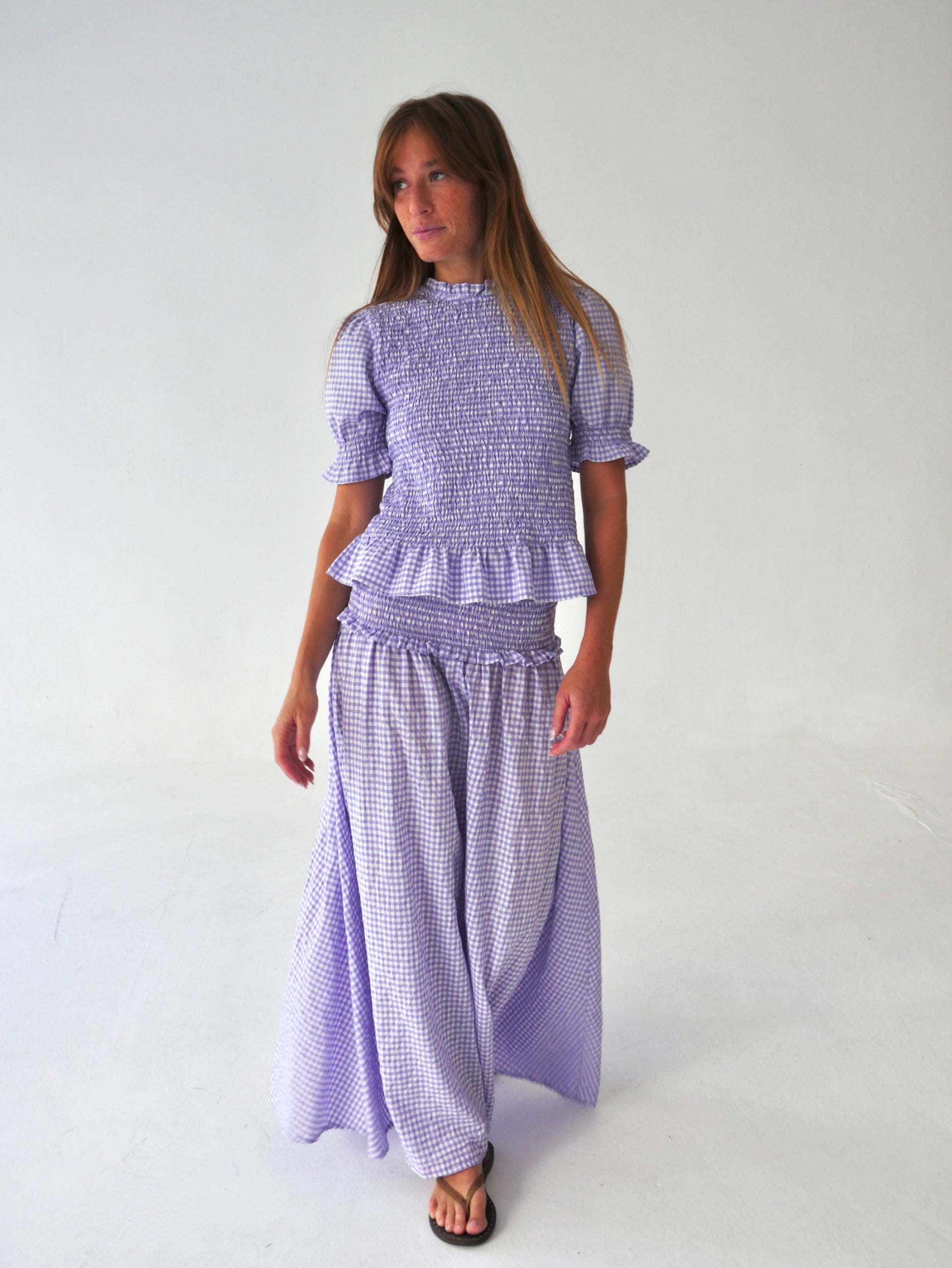Top Lea Vichy Lavanda