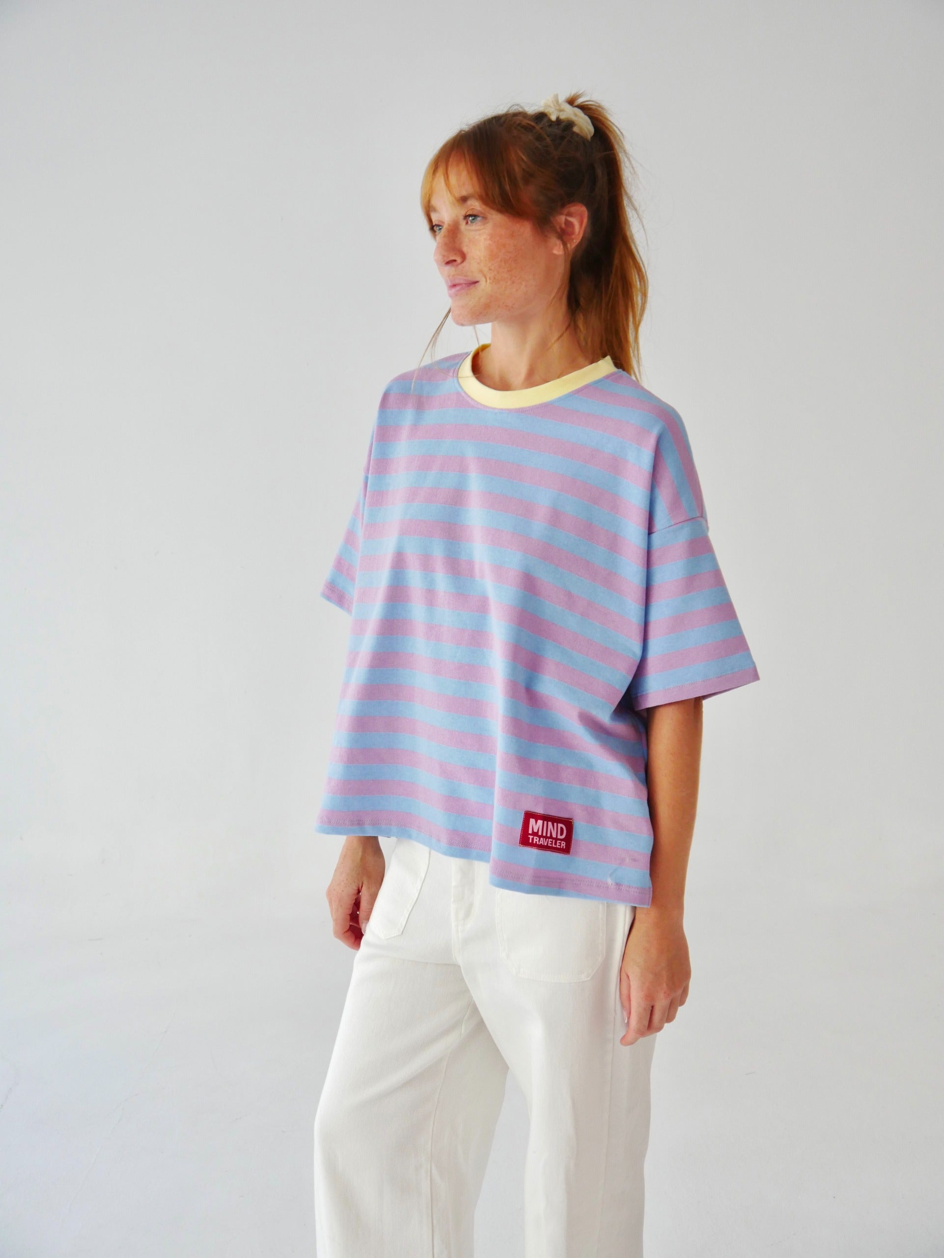 Nunu Lilac and Sky Blue T-Shirt