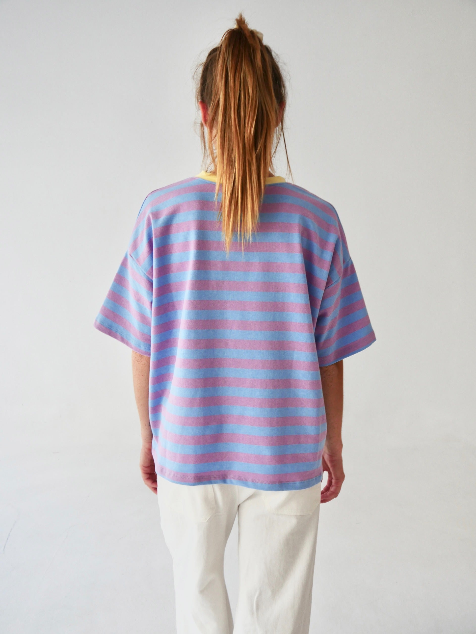 Nunu Lilac and Sky Blue T-Shirt