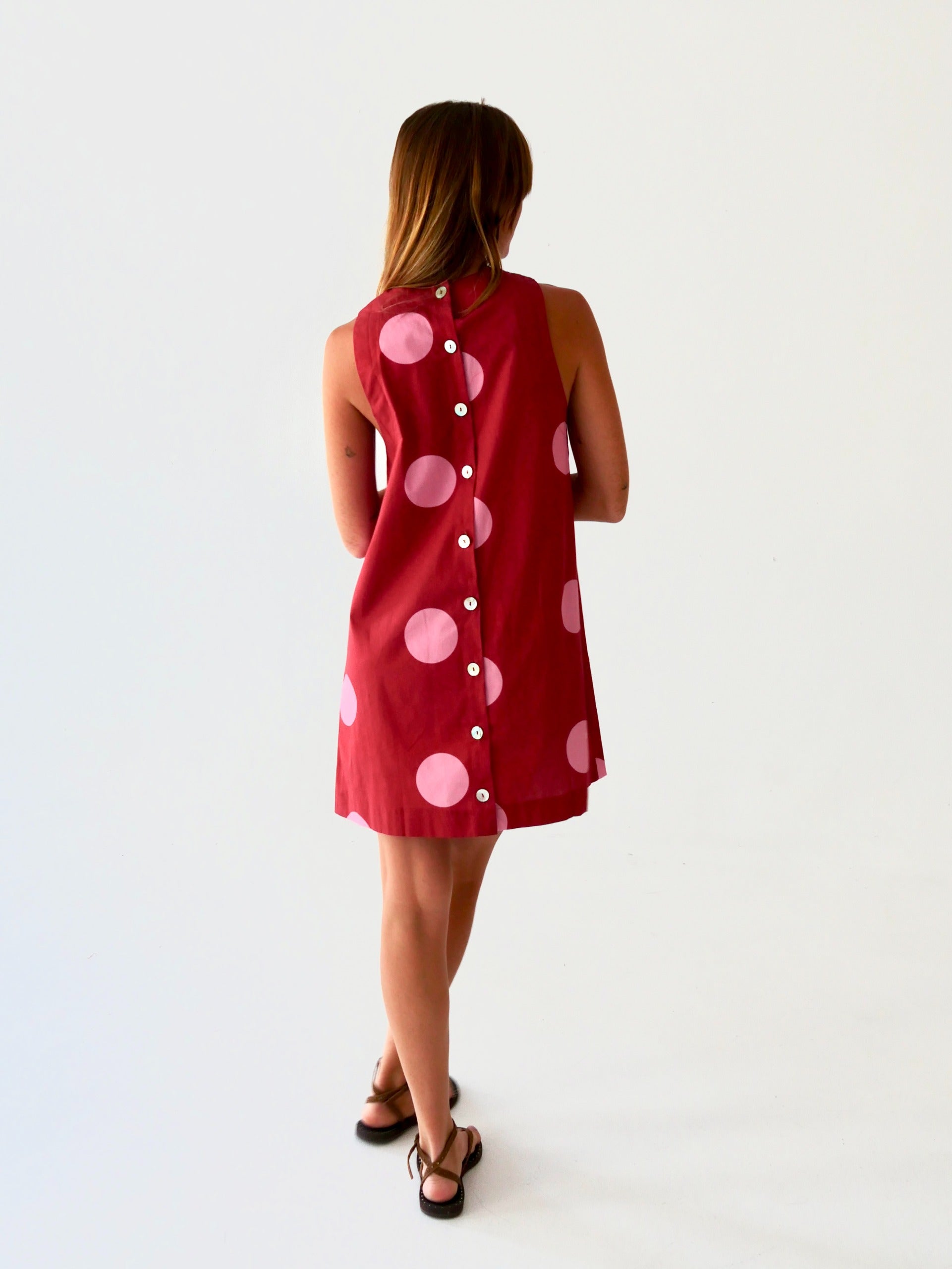 Macarena Burgundy Dress