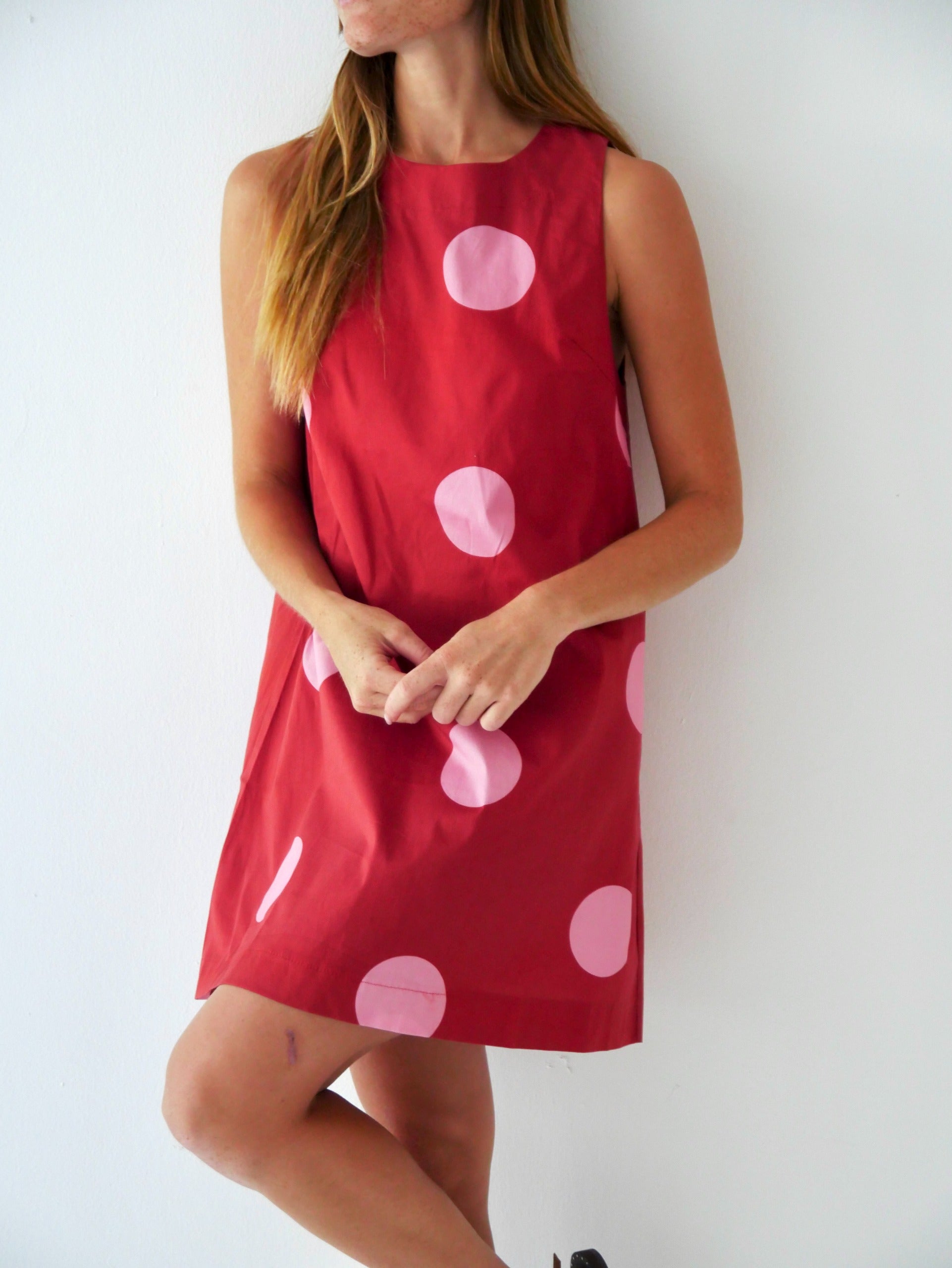 Macarena Burgundy Dress