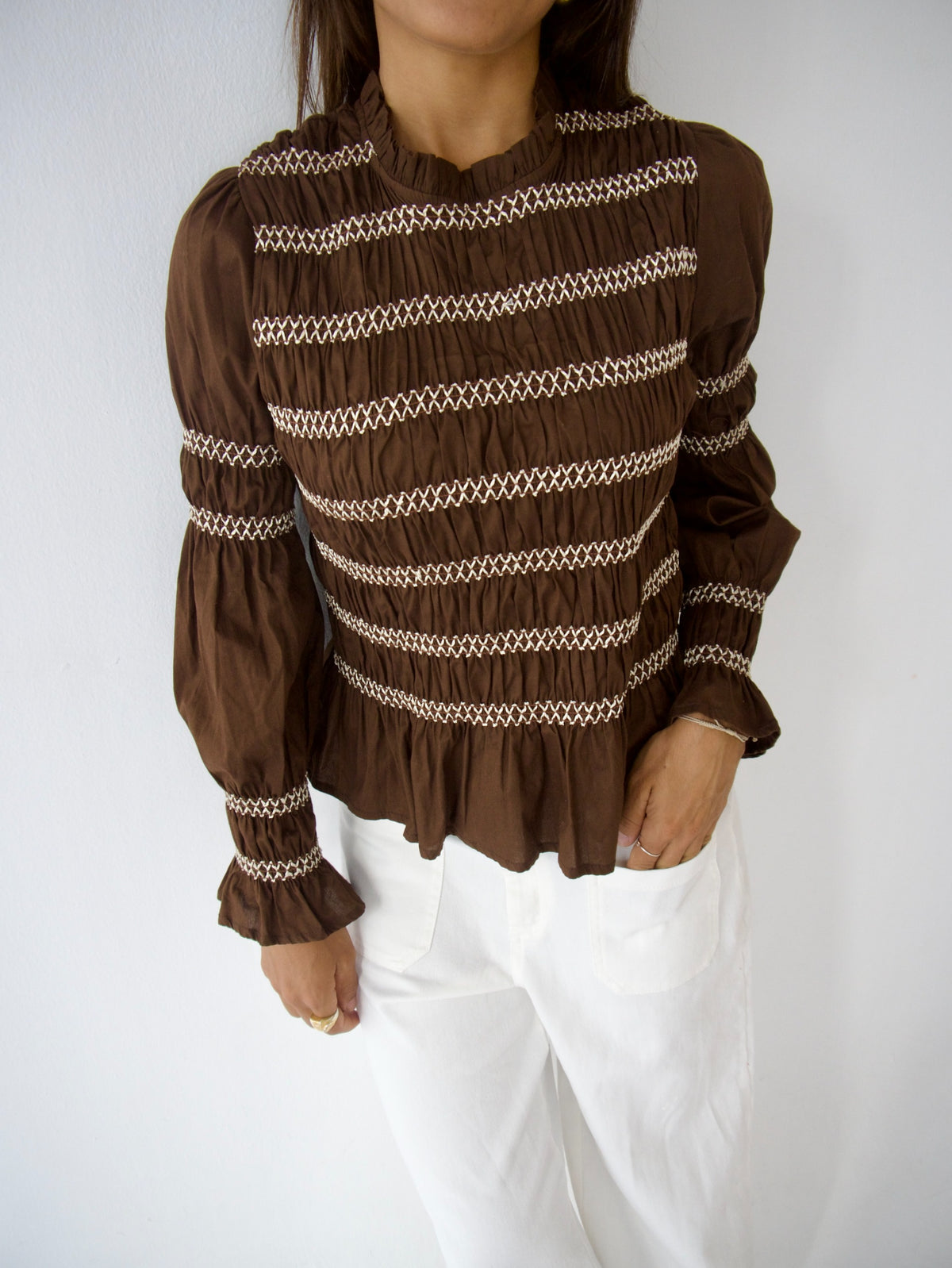 Blusa Eloise Marrón