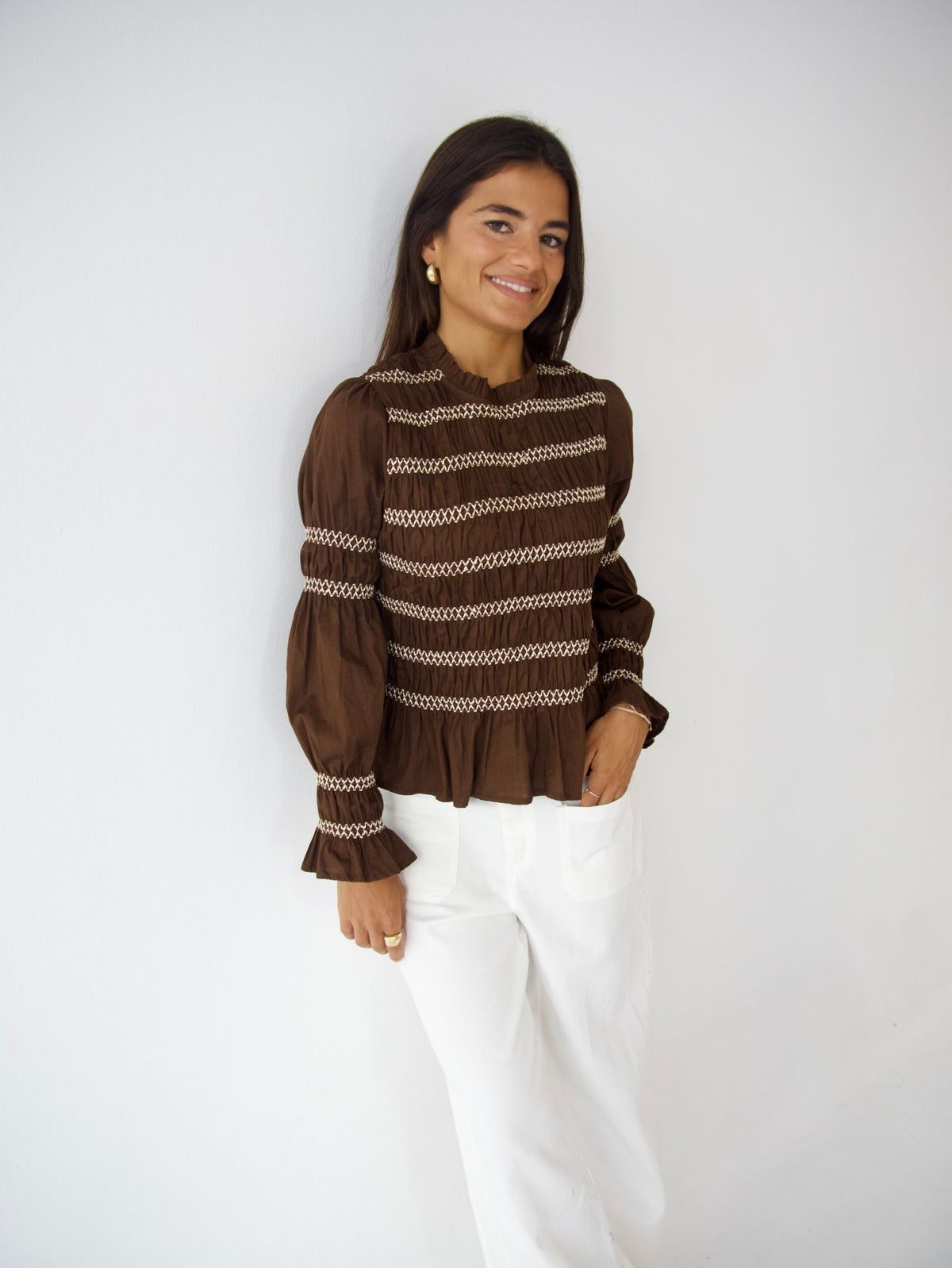 Blusa Eloise Marrón