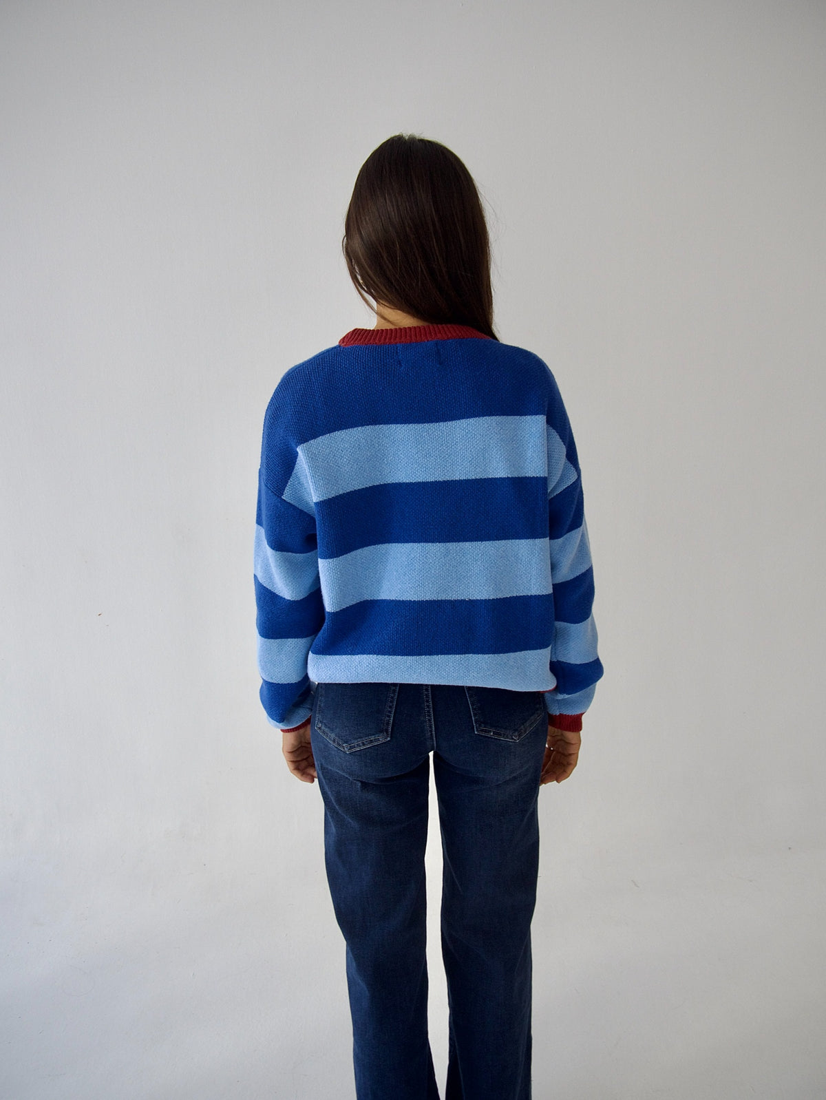 Alexia Jersey Blue Stripes
