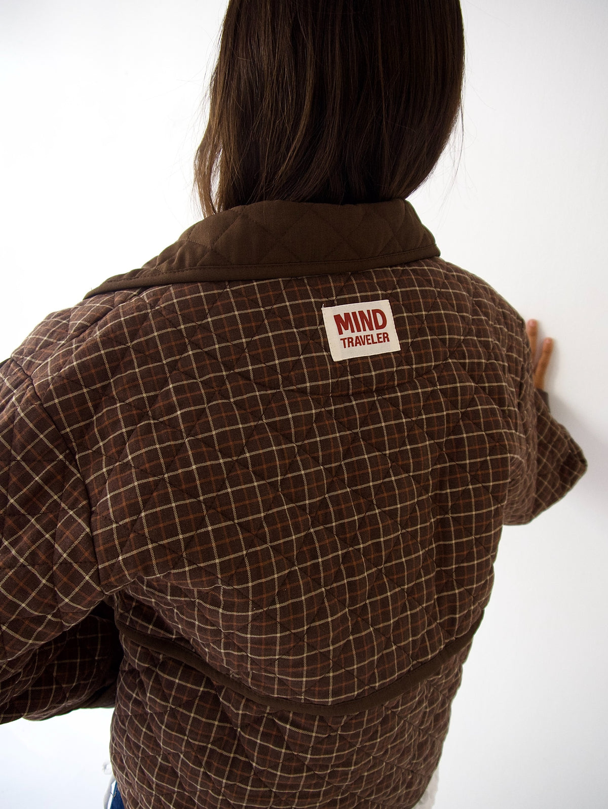 Chaqueta Mili Cuadros Marrón