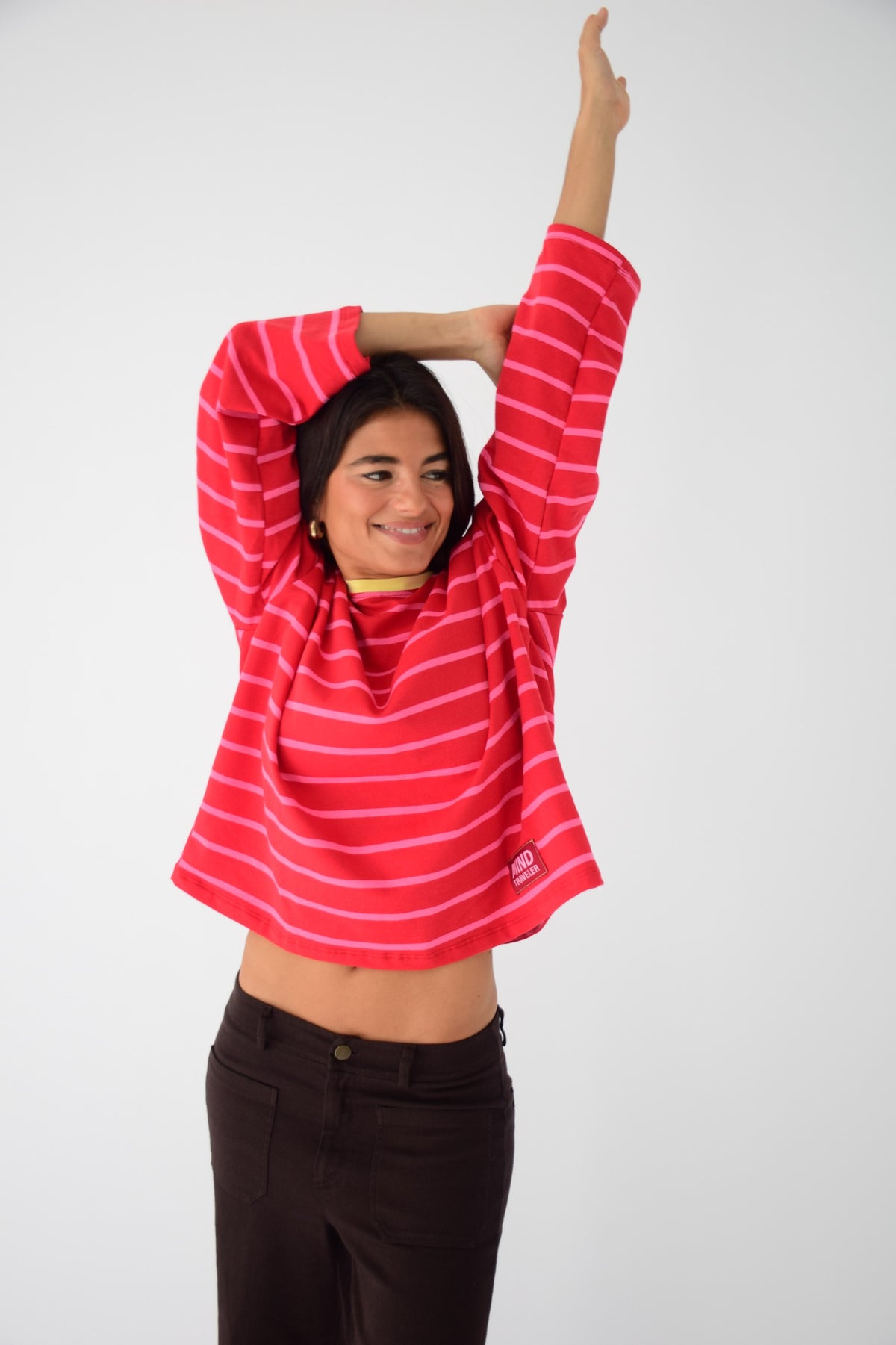 Camiseta Míriam Rojo y Rosa