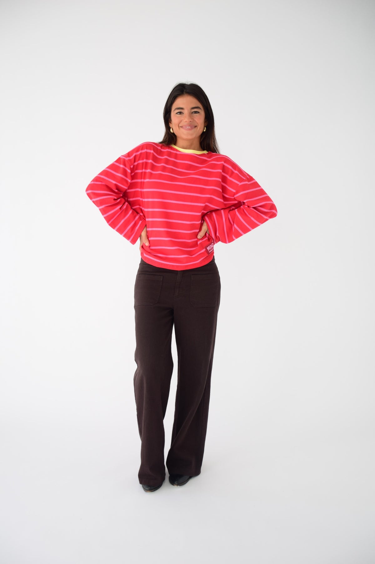 Camiseta Míriam Rojo y Rosa
