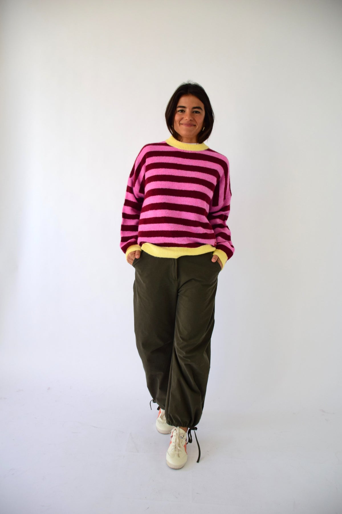 Jersey Pia Burgundy y Rosa