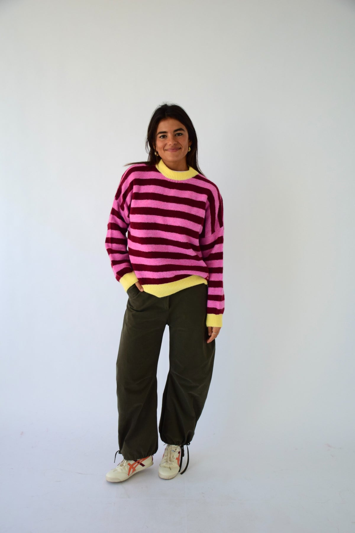 Jersey Pia Burgundy y Rosa
