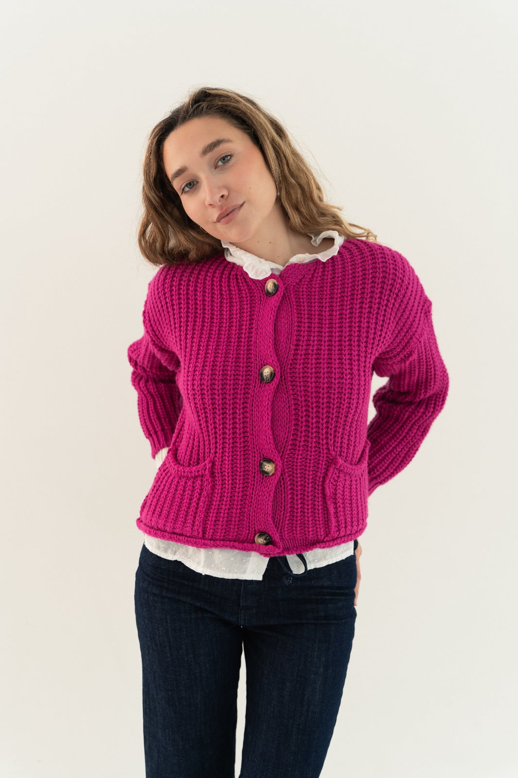 Cárdigan Cloe Fucsia