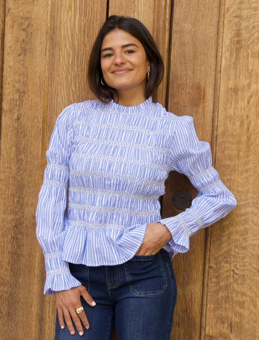 Rocío Blue Blouse