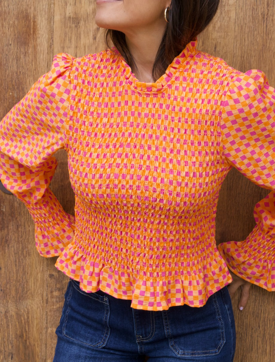 Chia Orange Blouse