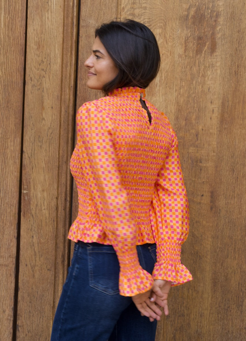 Chia Orange Blouse