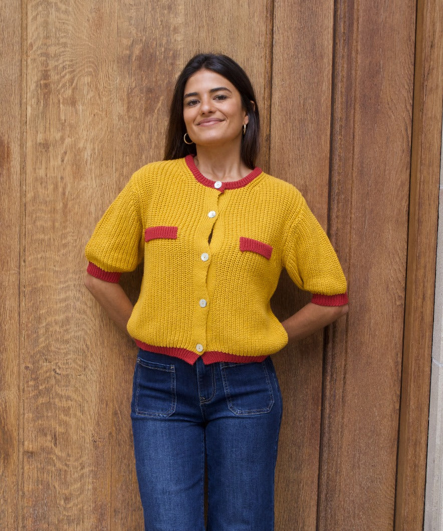 Mia Mustard Cardigan