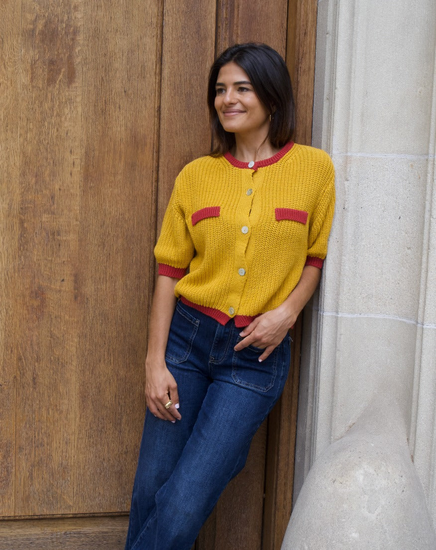 Mia Mustard Cardigan
