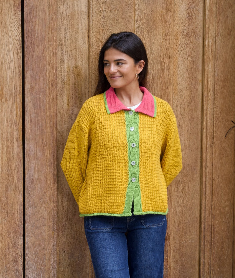 Tina Mustard Cardigan