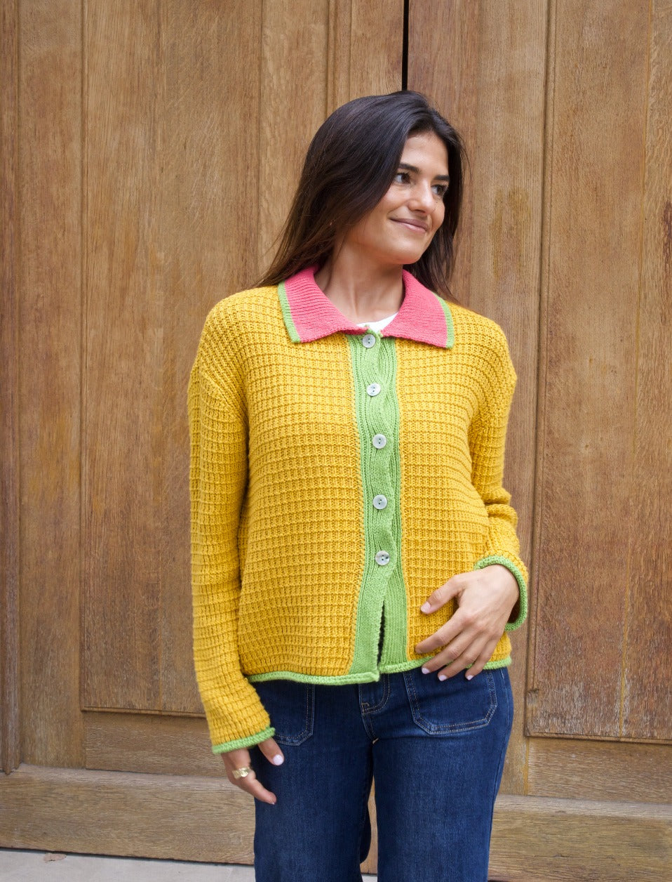 Tina Mustard Cardigan