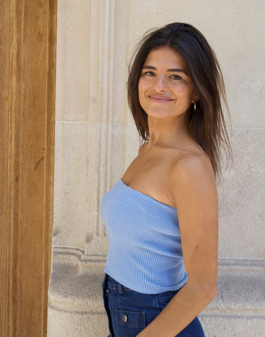 Inés Blue Top