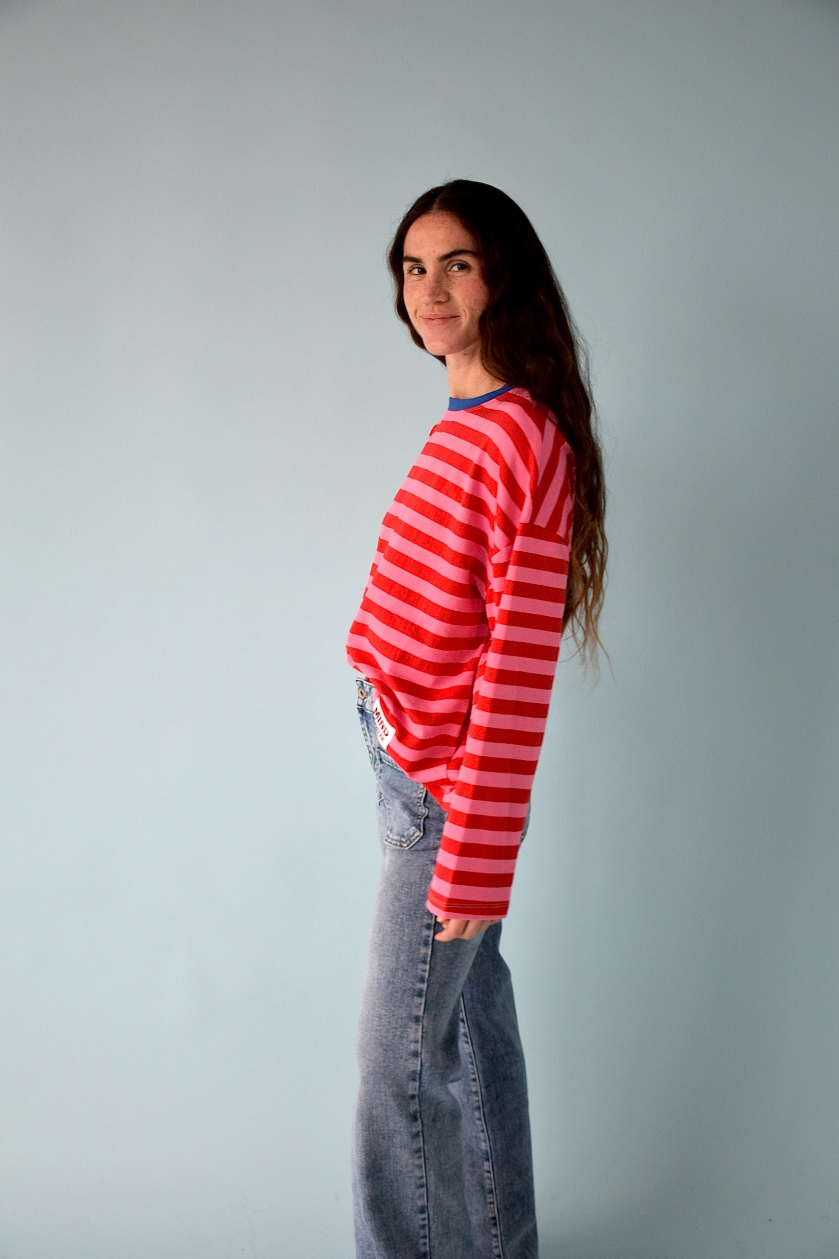 Núria Pink and Red T-shirt