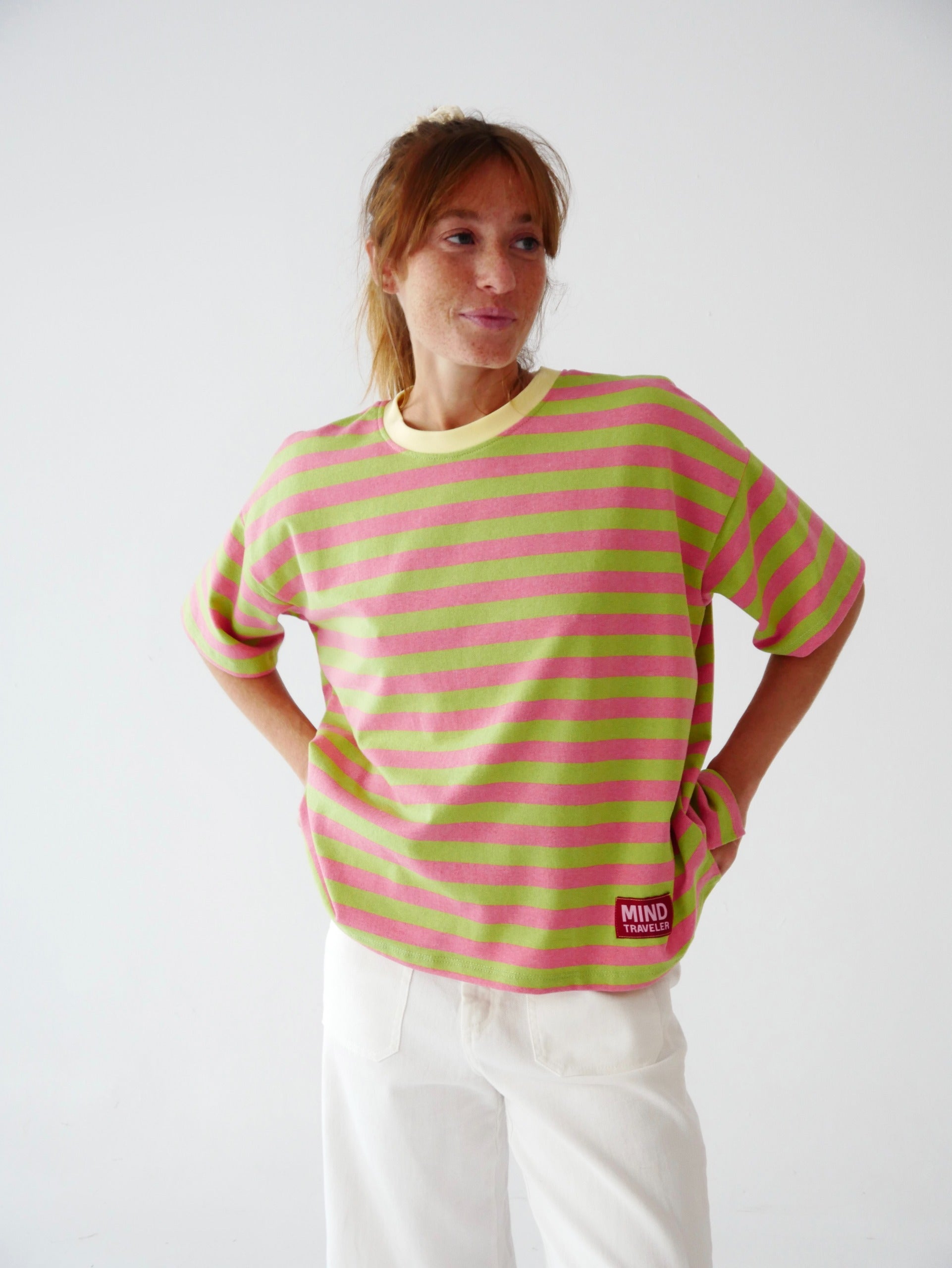 Nunu Green and Pink T-Shirt