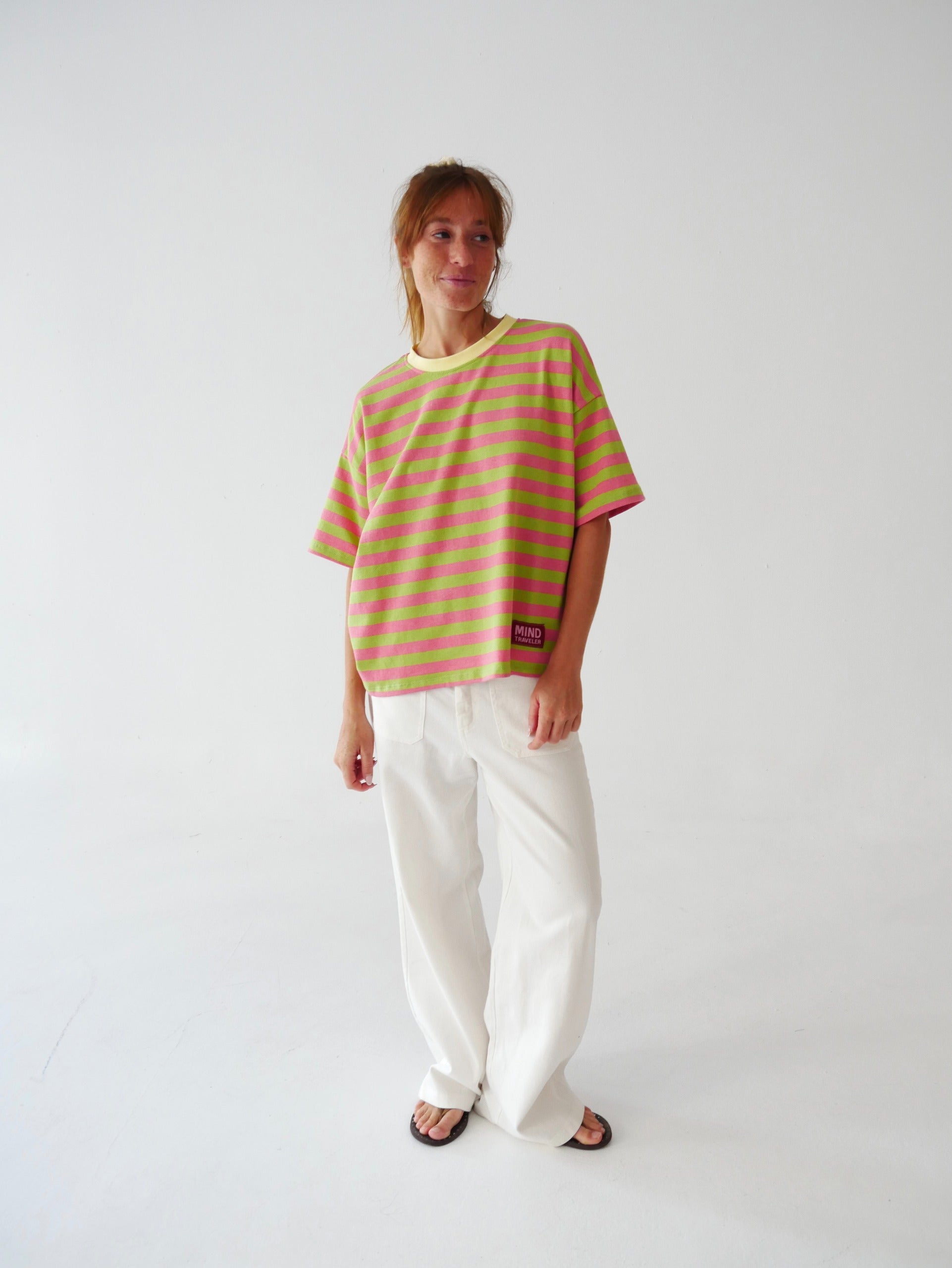 Nunu Green and Pink T-Shirt
