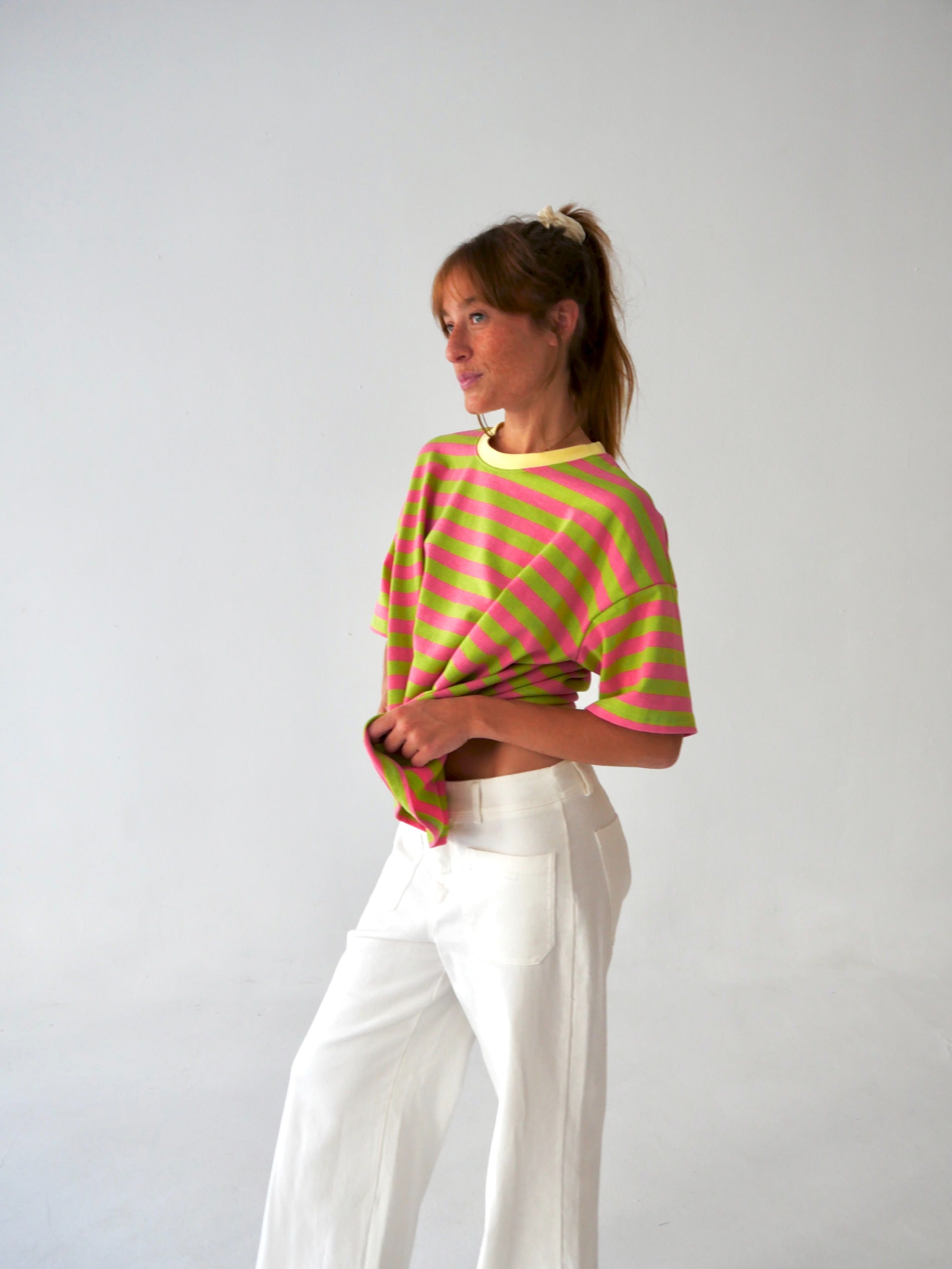Nunu Green and Pink T-Shirt